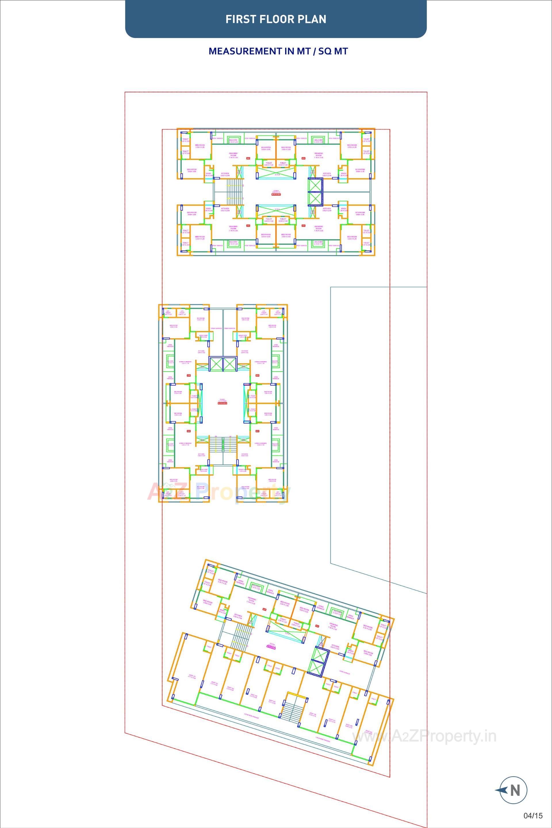 Layout of real estate project Aristo Anandam located at Tragad, Ahmedabad, Gujarat