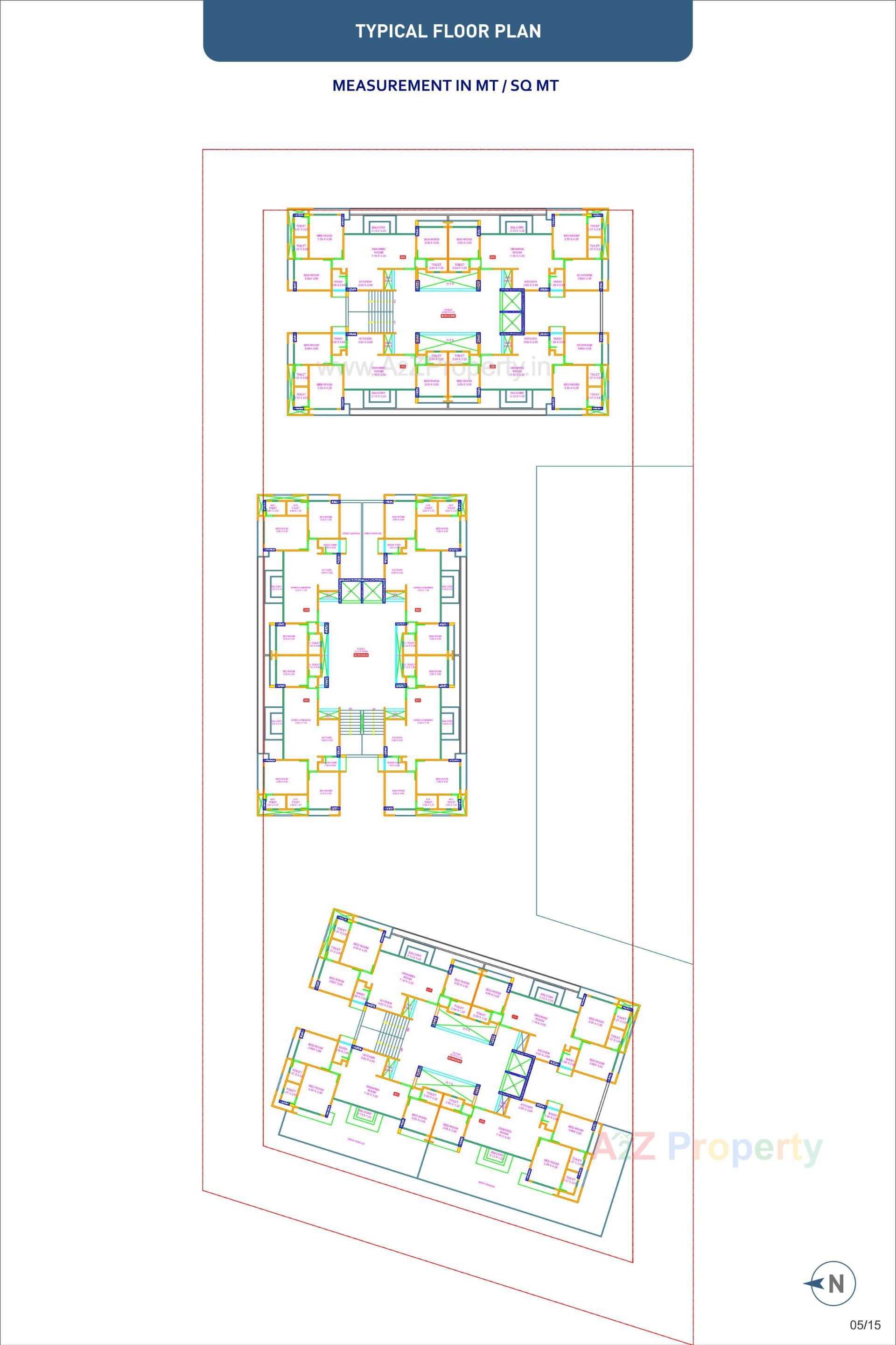Layout of real estate project Aristo Anandam located at Tragad, Ahmedabad, Gujarat