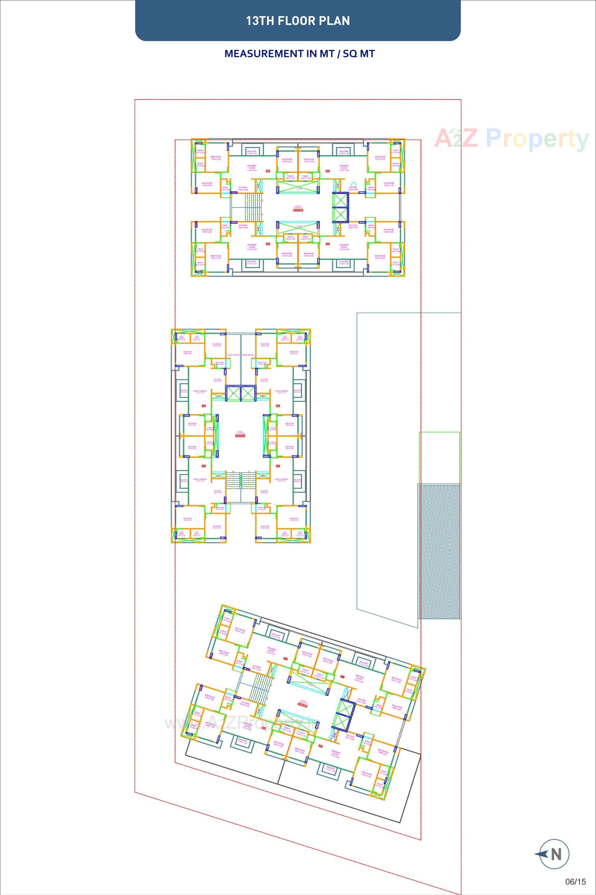 Layout of real estate project Aristo Anandam located at Tragad, Ahmedabad, Gujarat