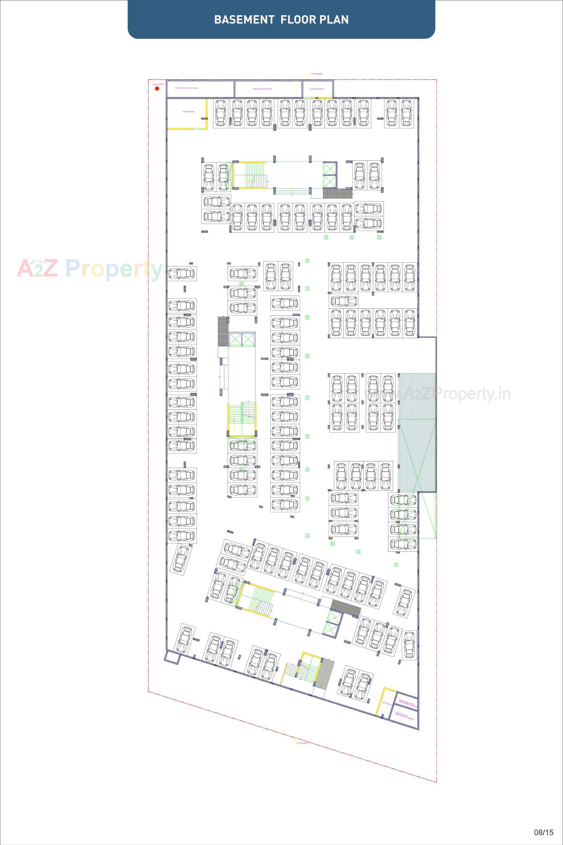 Layout of real estate project Aristo Anandam located at Tragad, Ahmedabad, Gujarat