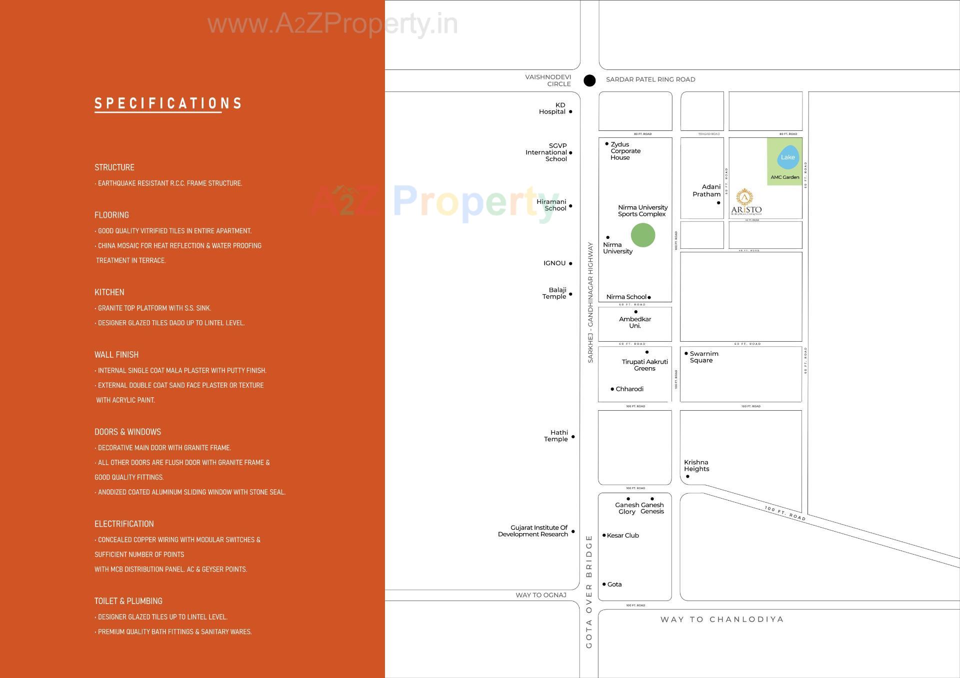  of real estate project Aristo Anandam located at Tragad, Ahmedabad, Gujarat