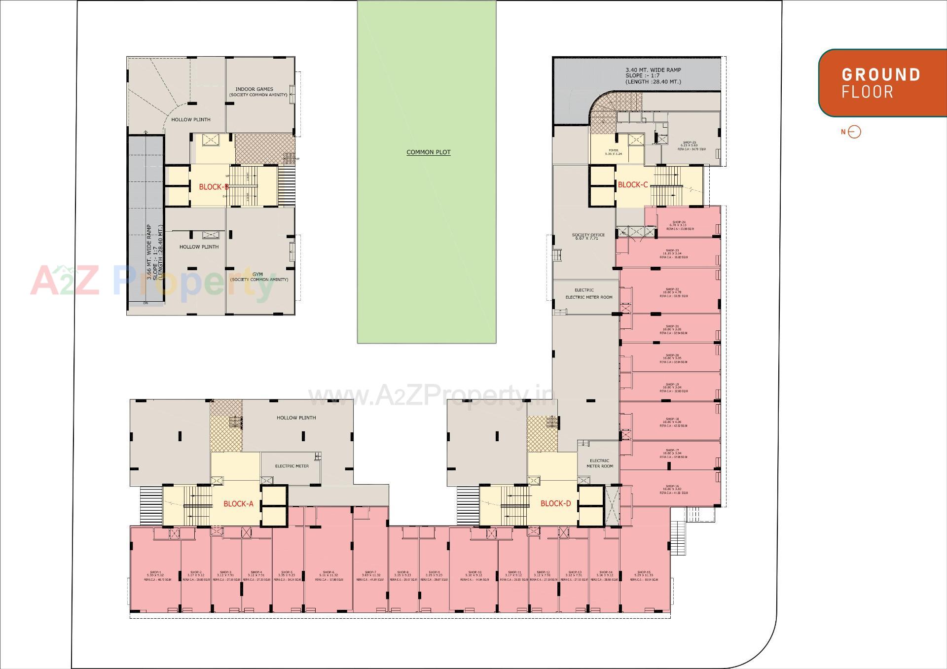 Layout of real estate project Aristo Anandam located at Tragad, Ahmedabad, Gujarat