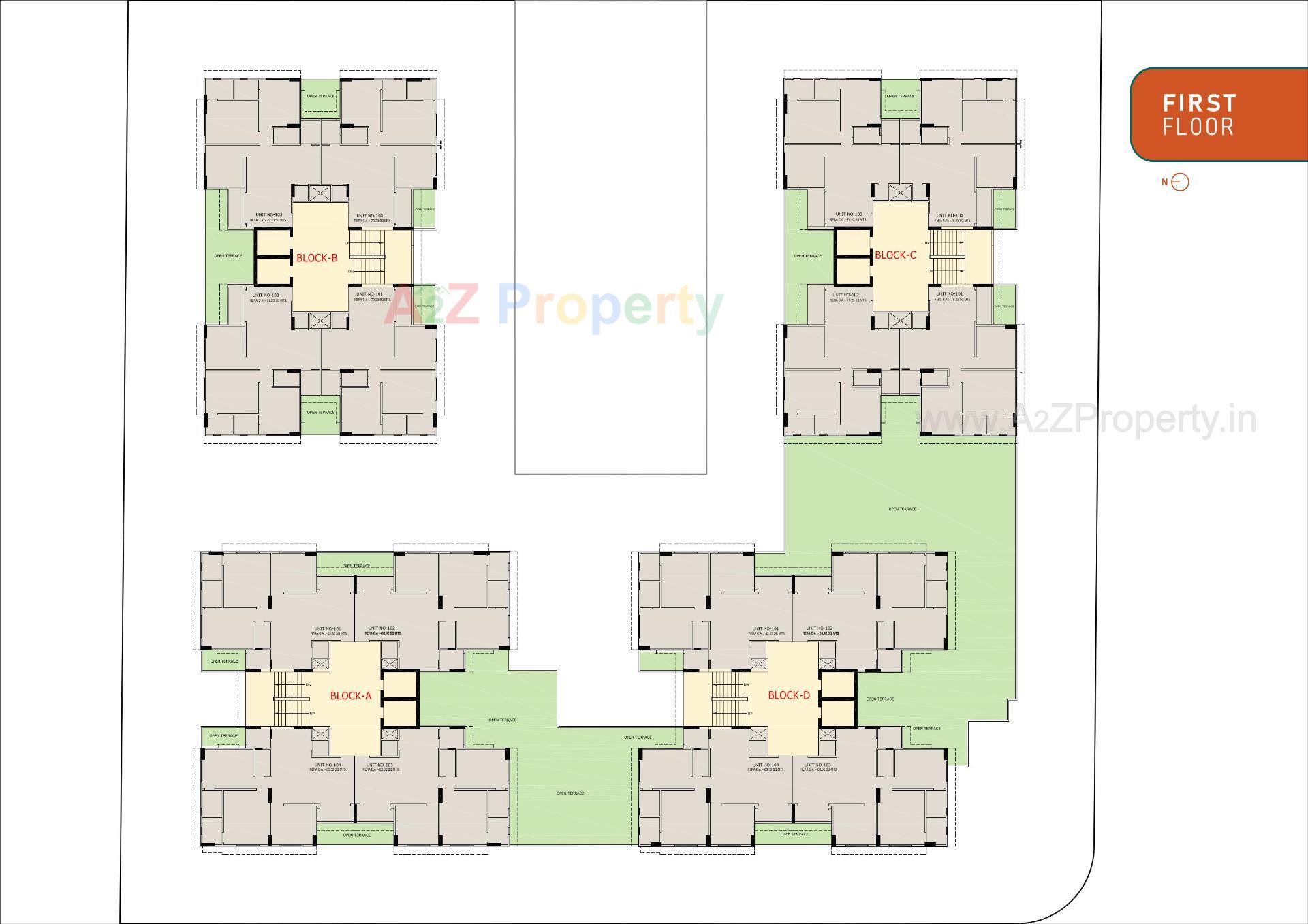 Layout of real estate project Aristo Anandam located at Tragad, Ahmedabad, Gujarat