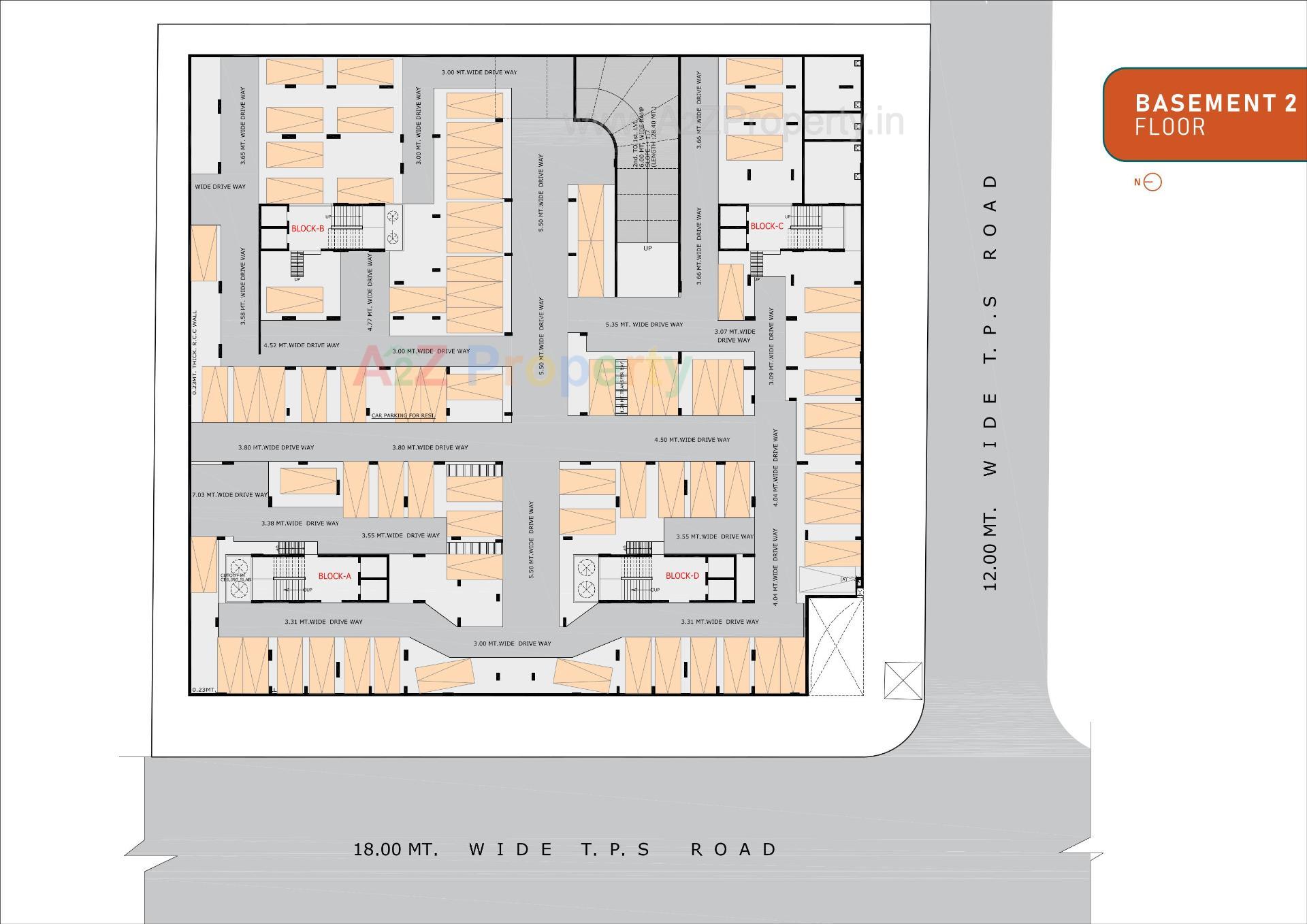 Layout of real estate project Aristo Anandam located at Tragad, Ahmedabad, Gujarat
