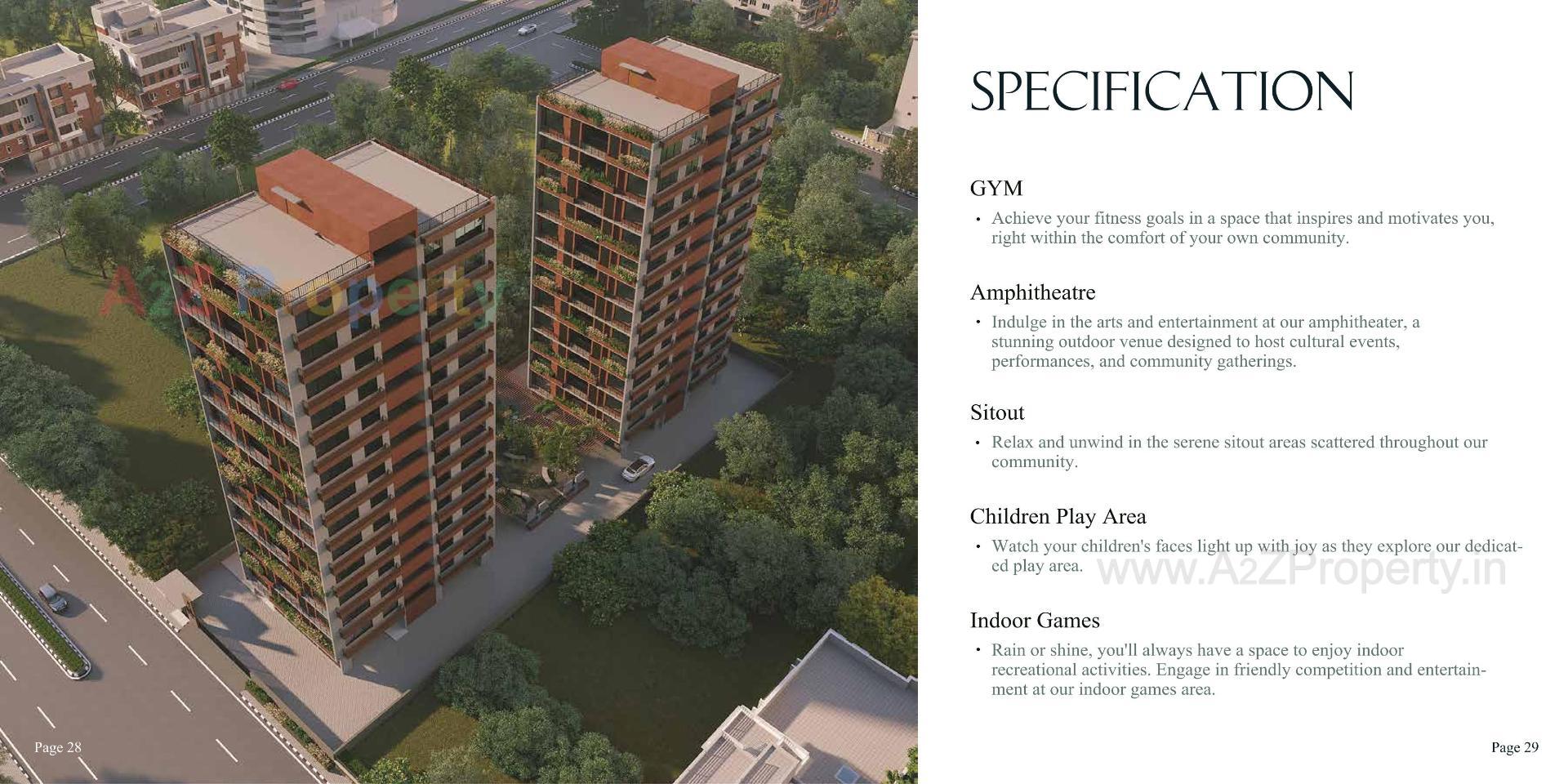 3D Elevation of real estate project Arjun Ananta located at Wadaj, Ahmedabad, Gujarat