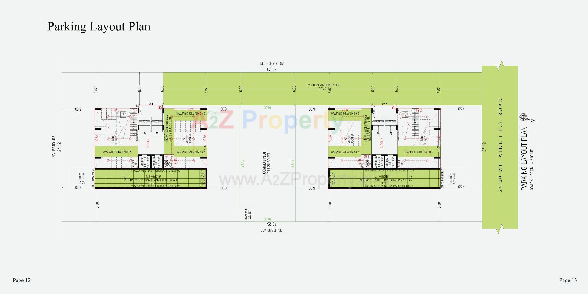 Layout of real estate project Arjun Ananta located at Wadaj, Ahmedabad, Gujarat
