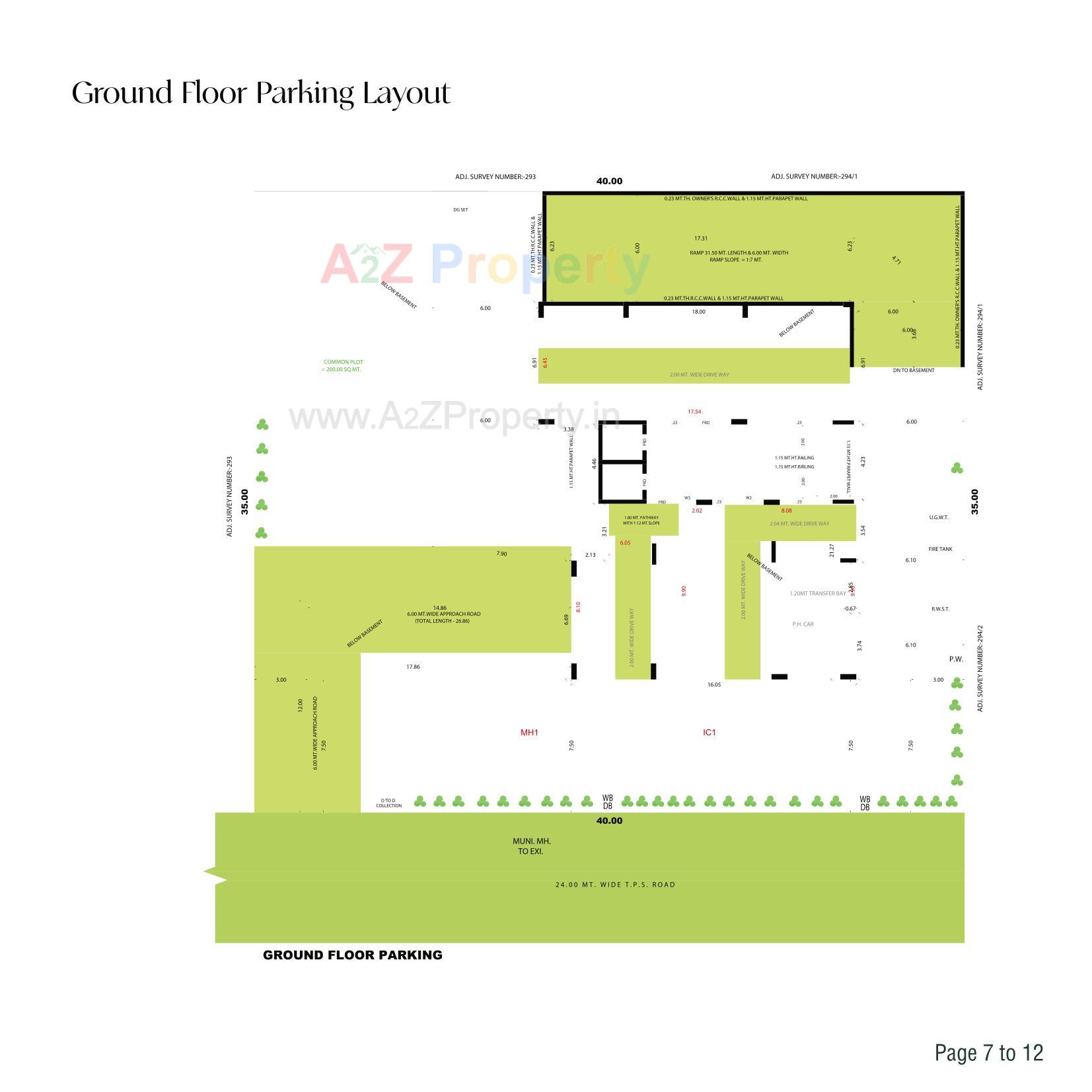 Layout of real estate project Arjun Arena located at Wadaj, Ahmedabad, Gujarat