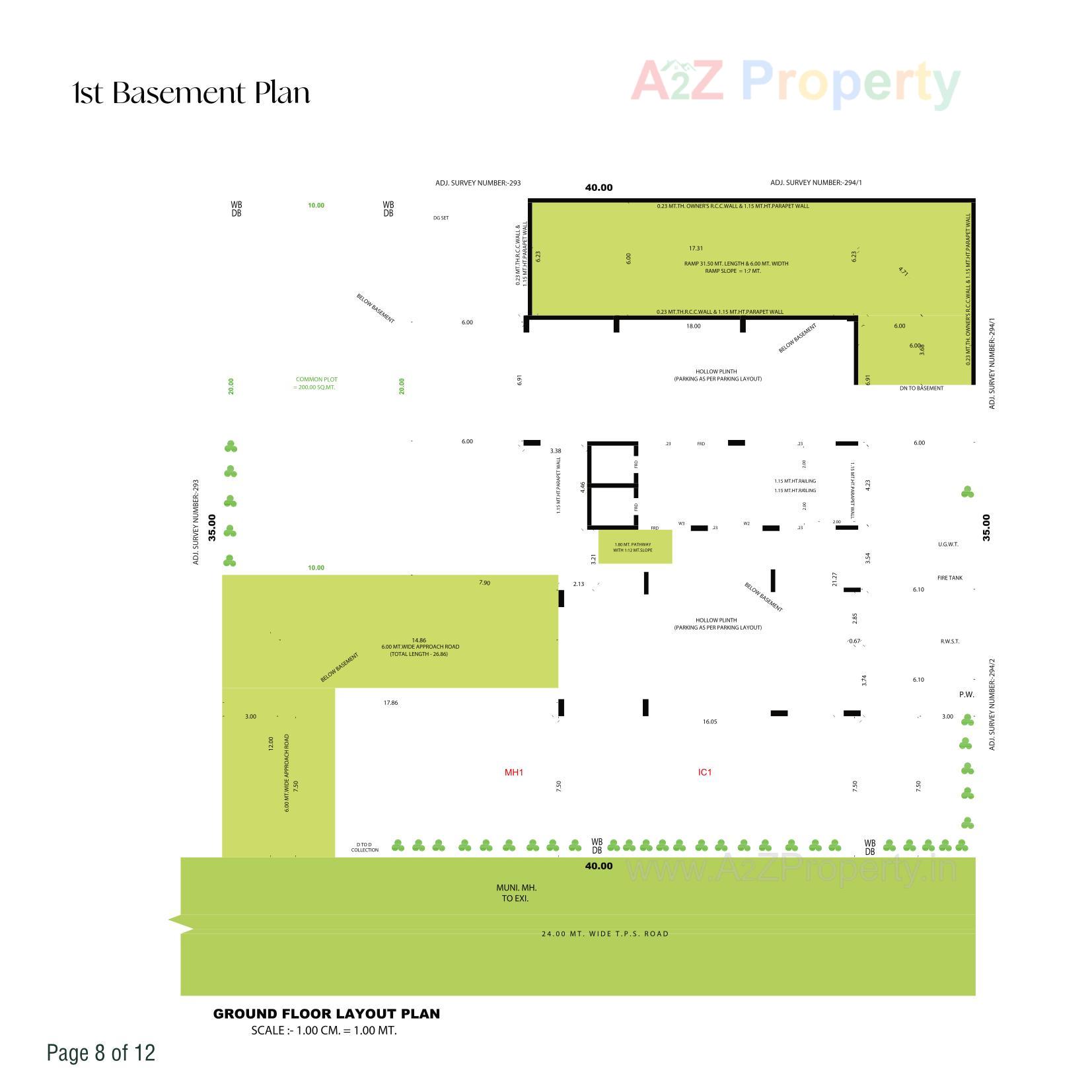 Layout of real estate project Arjun Arena located at Wadaj, Ahmedabad, Gujarat