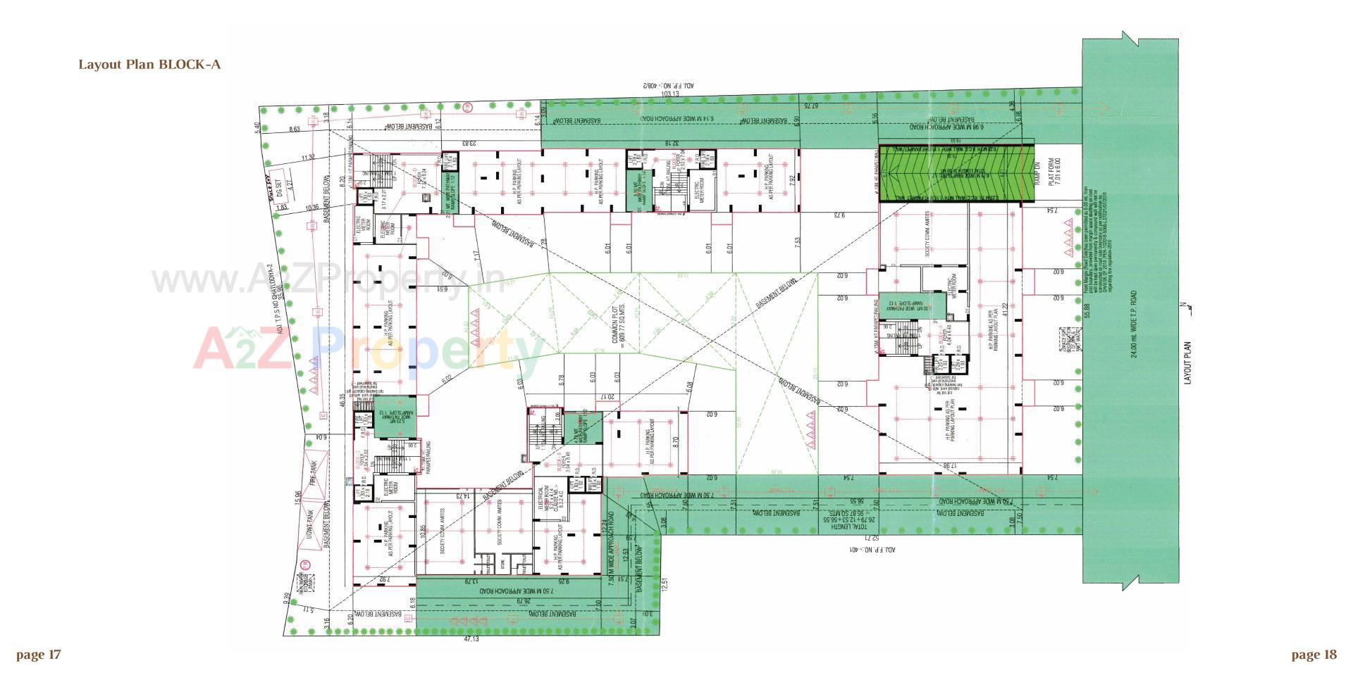 Layout of real estate project Arjun Emerald located at Wadaj, Ahmedabad, Gujarat