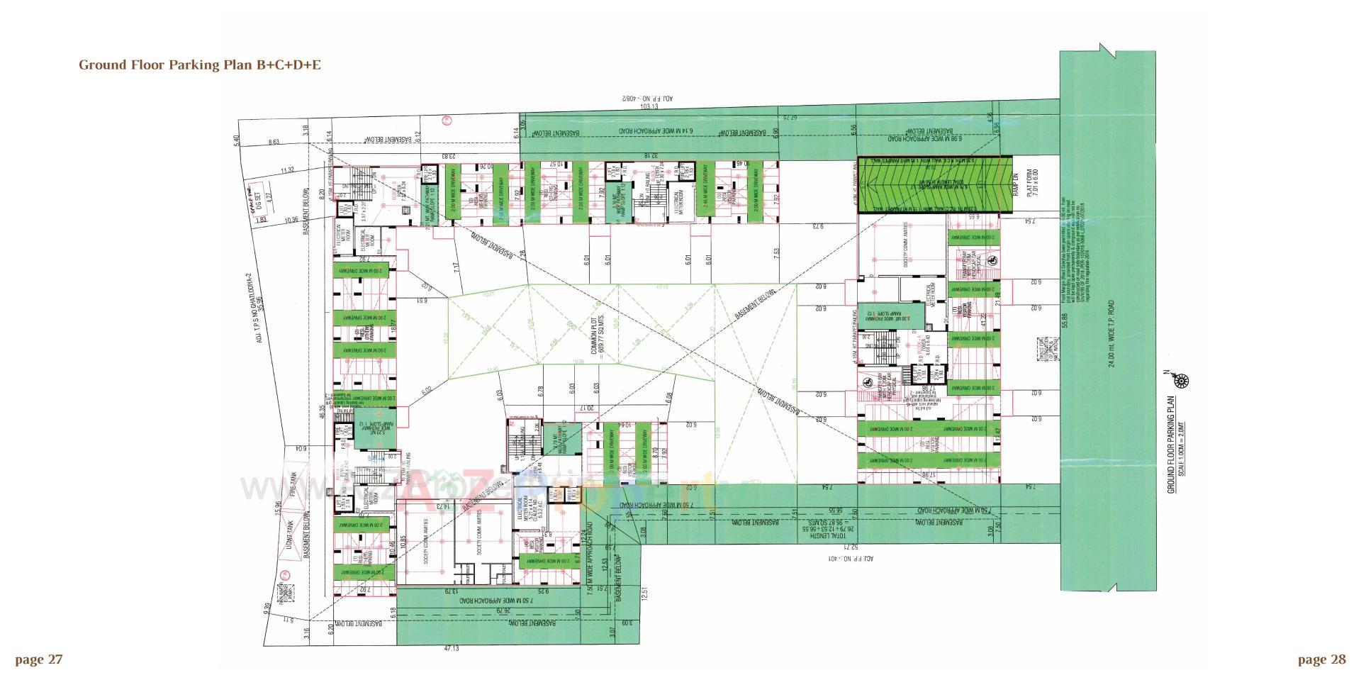 Layout of real estate project Arjun Emerald located at Wadaj, Ahmedabad, Gujarat