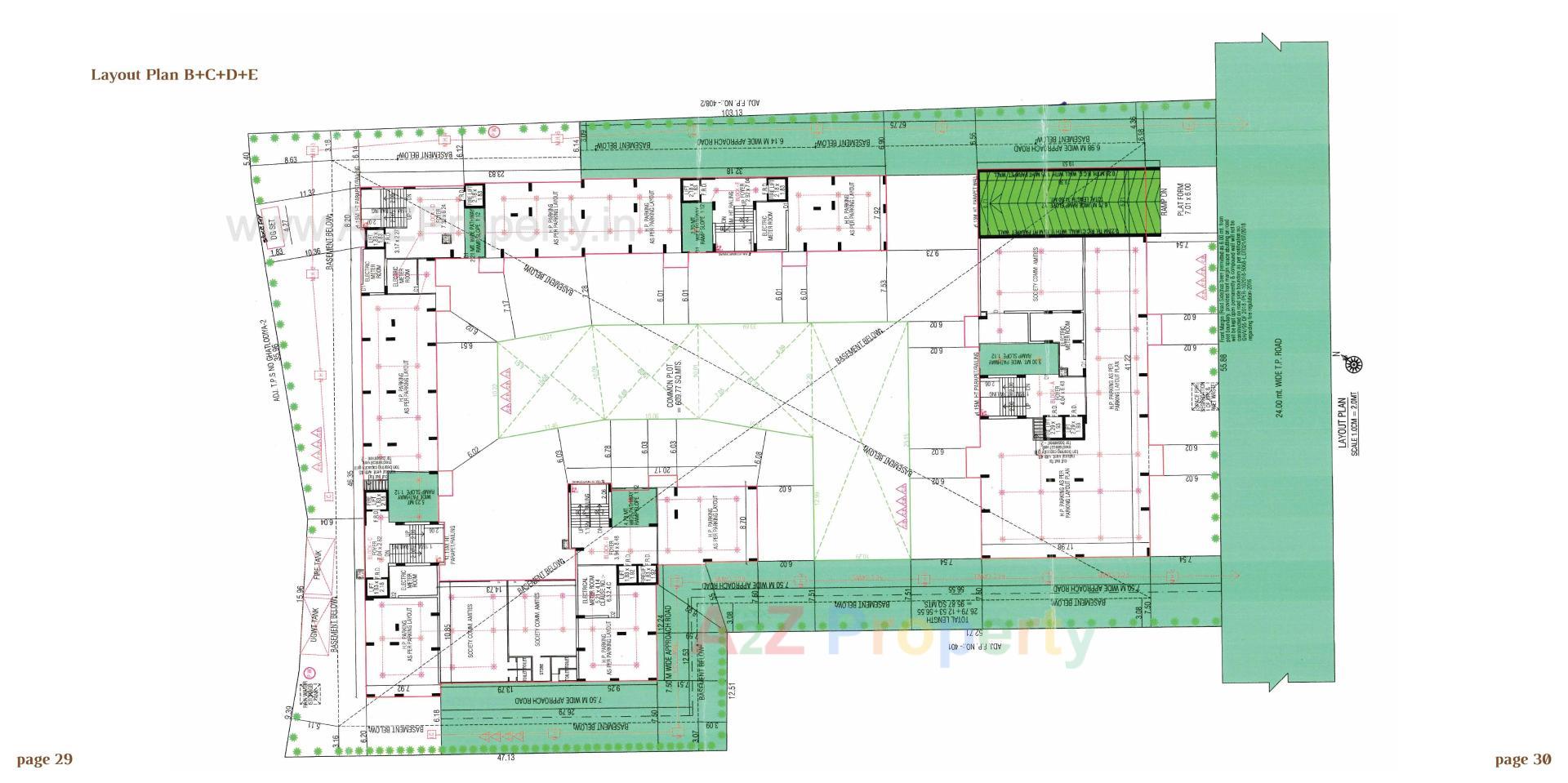 Layout of real estate project Arjun Emerald located at Wadaj, Ahmedabad, Gujarat