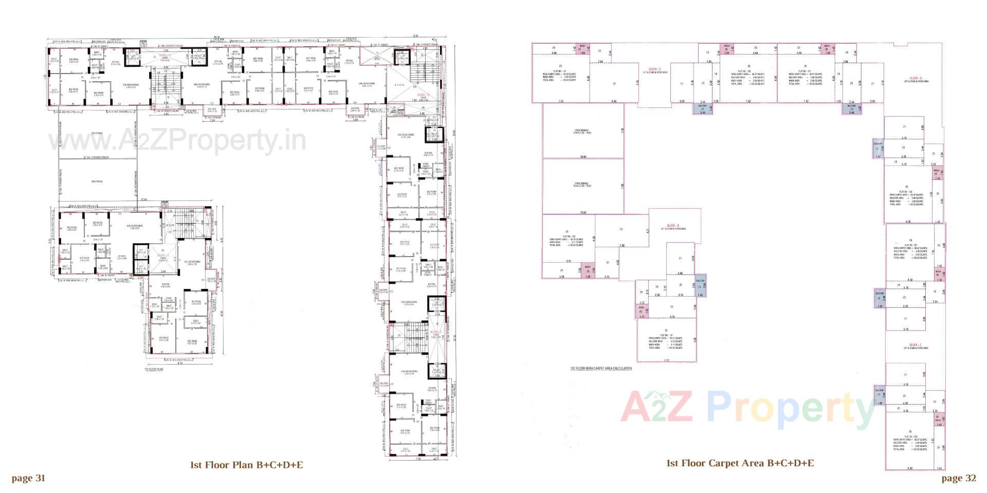 Layout of real estate project Arjun Emerald located at Wadaj, Ahmedabad, Gujarat