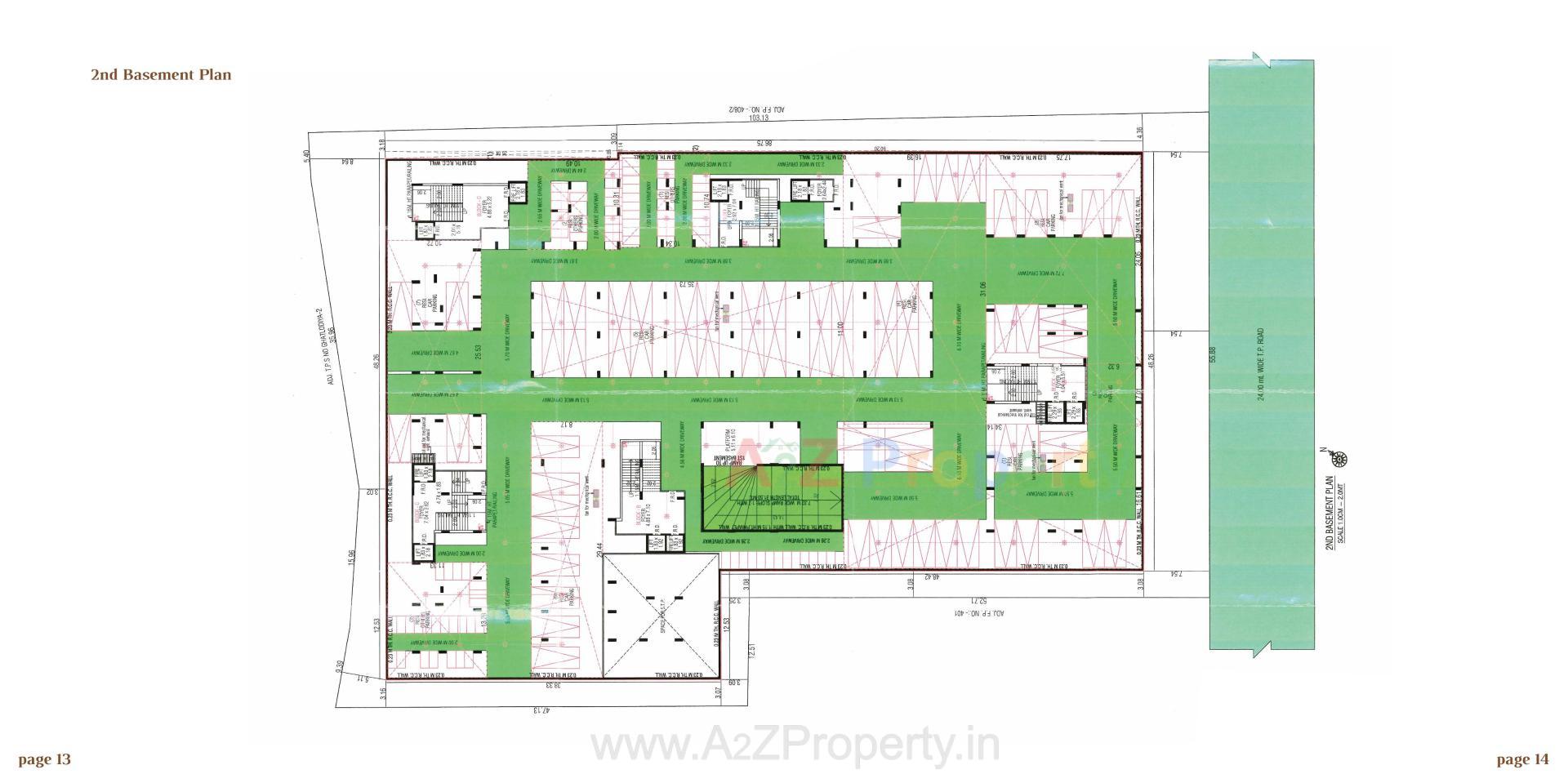 Layout of real estate project Arjun Emerald located at Wadaj, Ahmedabad, Gujarat