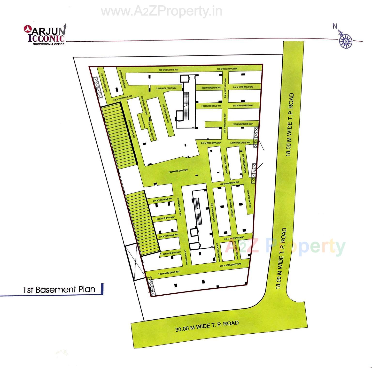 Layout of real estate project Arjun Icconic located at Wadaj, Ahmedabad, Gujarat