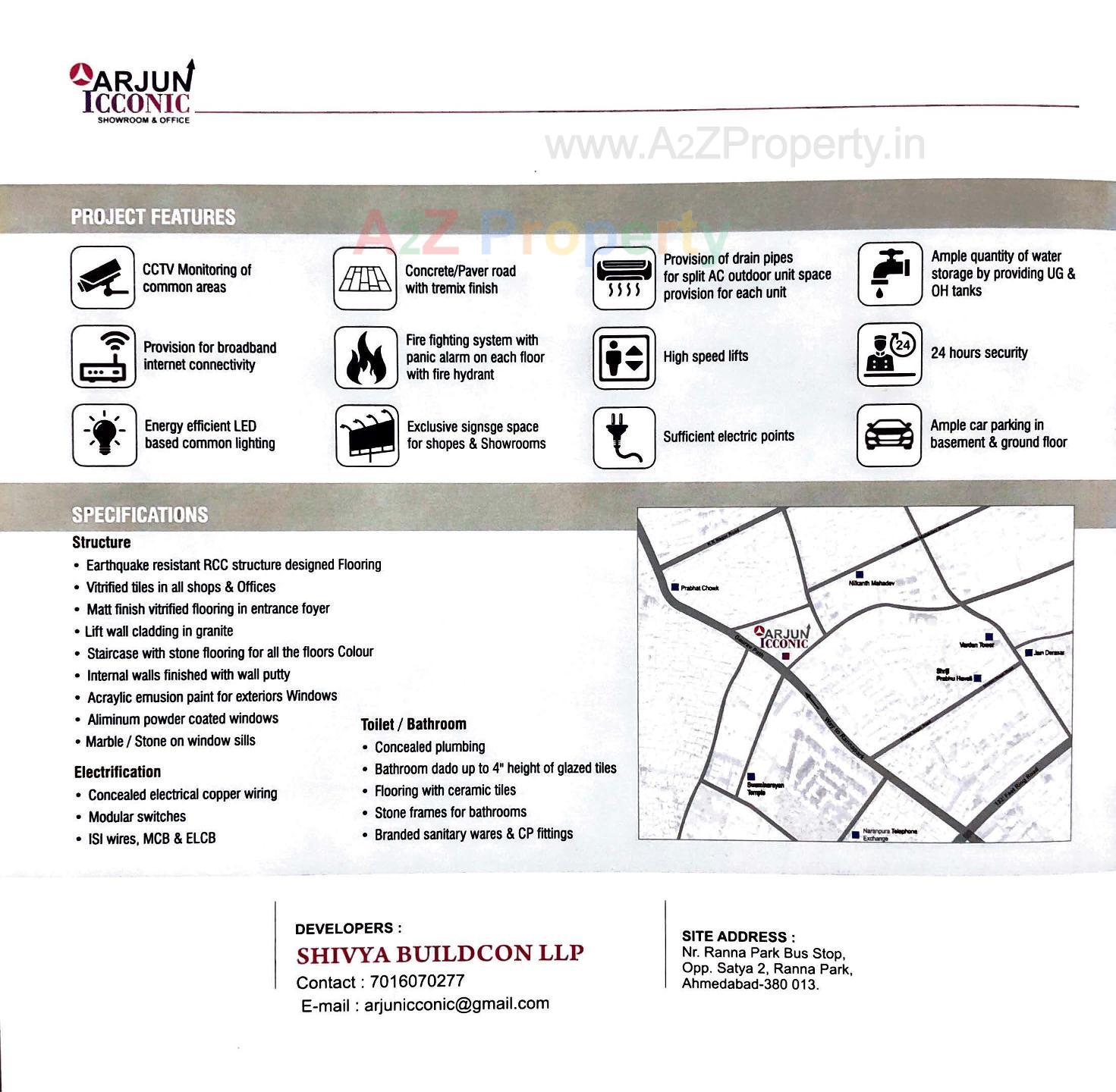  of real estate project Arjun Icconic located at Wadaj, Ahmedabad, Gujarat