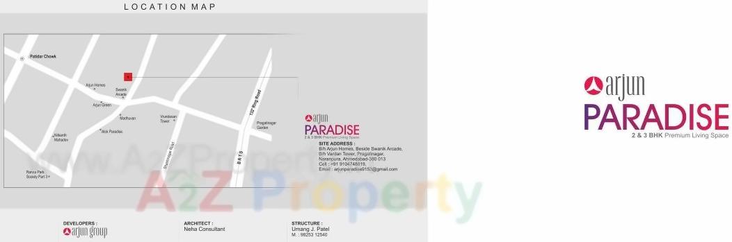  of real estate project Arjun Paradise located at Wadaj, Ahmedabad, Gujarat