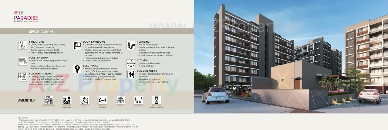 3D Elevation of real estate project Arjun Paradise located at Wadaj, Ahmedabad, Gujarat