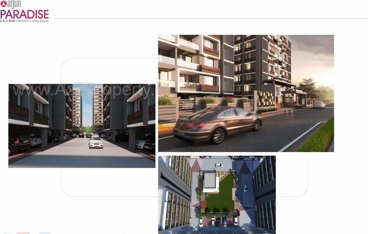 3D Elevation of real estate project Arjun Paradise located at Wadaj, Ahmedabad, Gujarat