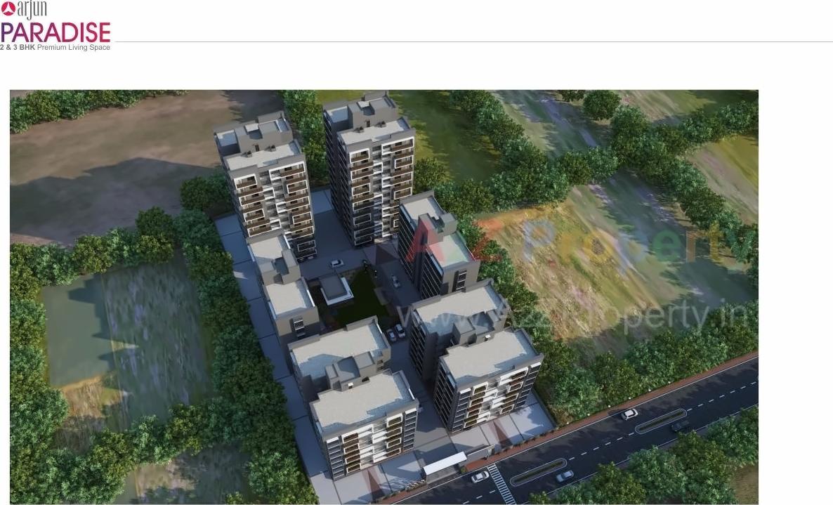3D Elevation of real estate project Arjun Paradise located at Wadaj, Ahmedabad, Gujarat