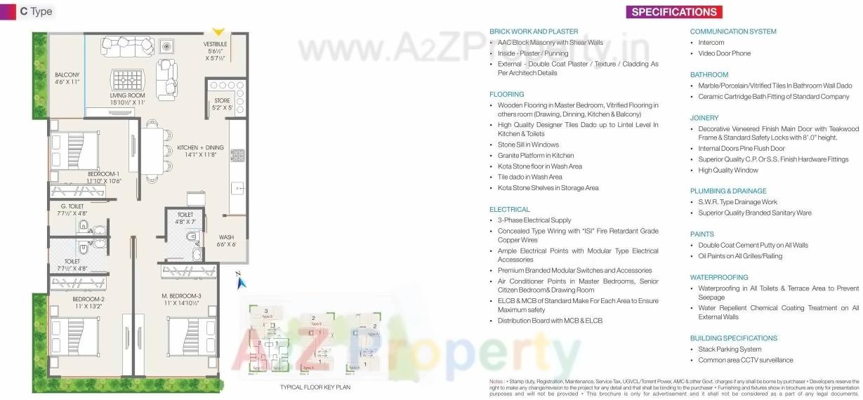 Layout of real estate project Arjun Spacia located at Sola, Ahmedabad, Gujarat