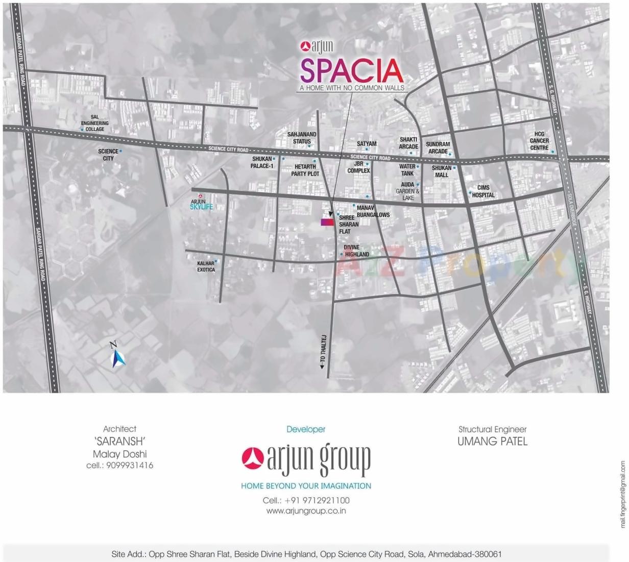  of real estate project Arjun Spacia located at Sola, Ahmedabad, Gujarat