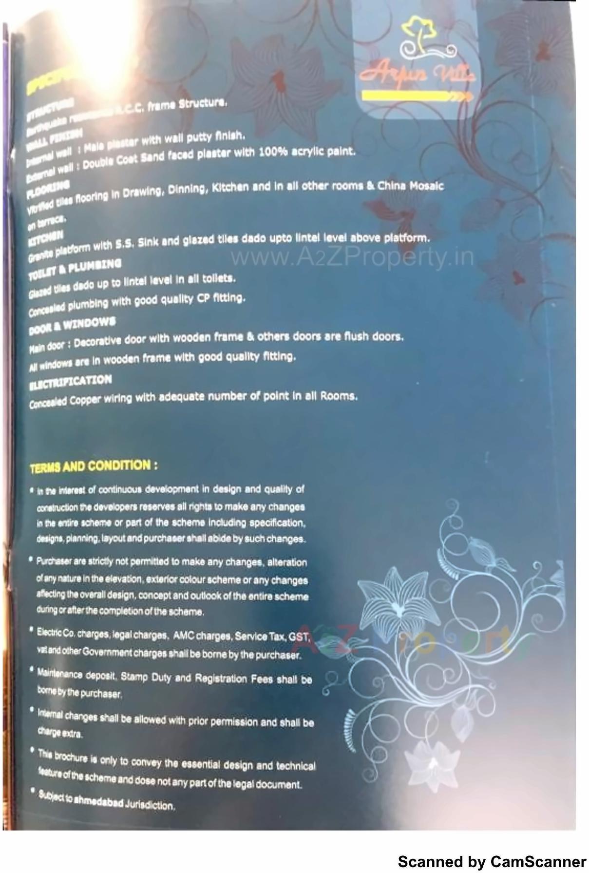  of real estate project Arjun Villa located at Ranip, Ahmedabad, Gujarat