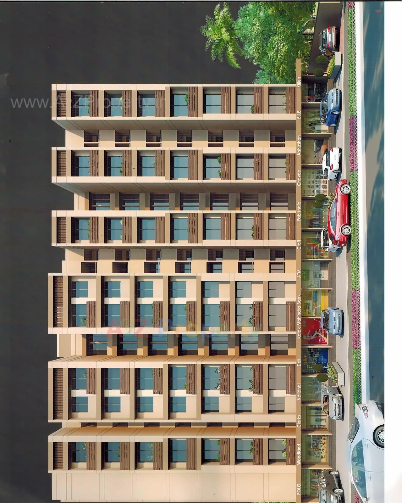 3D Elevation of real estate project Arkam Residency located at Vatva, Ahmedabad, Gujarat