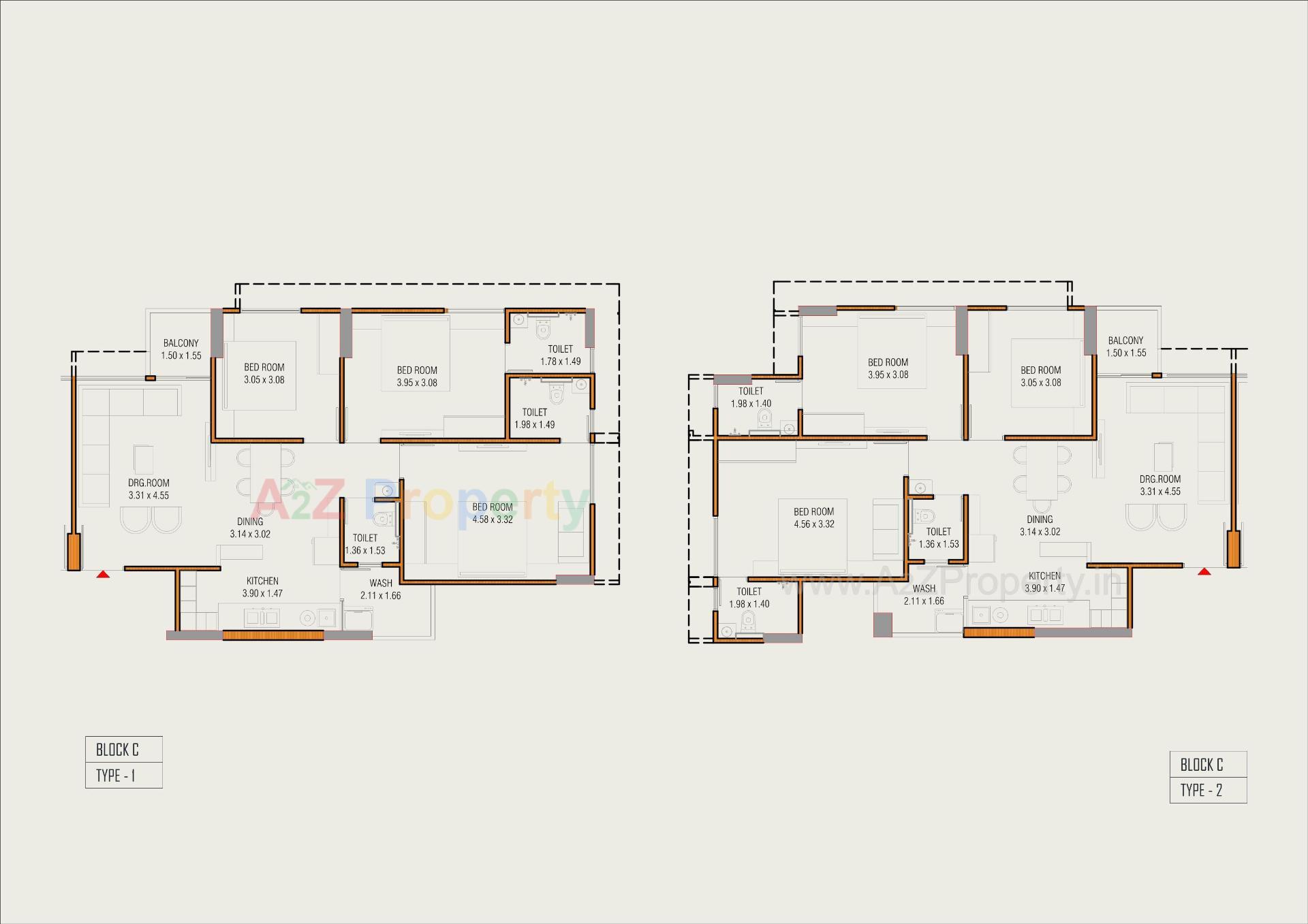 Layout of real estate project Arkiton Luxe located at Bopal, Ahmedabad, Gujarat