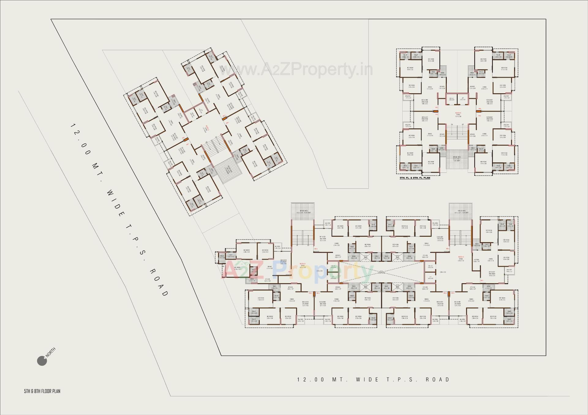 Layout of real estate project Arkiton Luxe located at Bopal, Ahmedabad, Gujarat