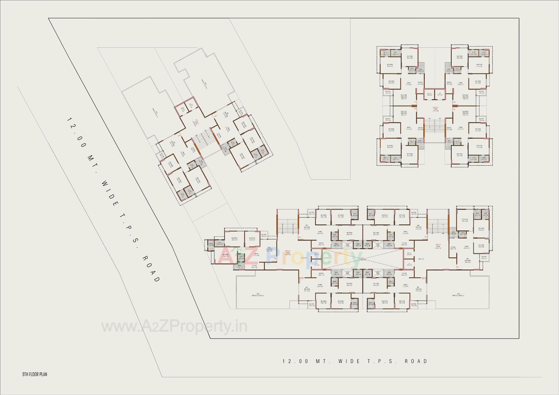 Layout of real estate project Arkiton Luxe located at Bopal, Ahmedabad, Gujarat