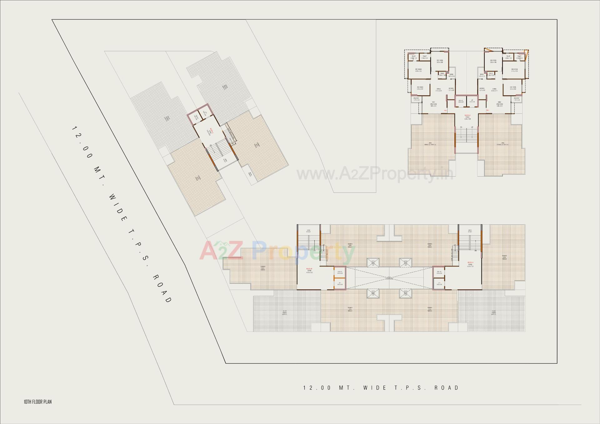 Layout of real estate project Arkiton Luxe located at Bopal, Ahmedabad, Gujarat