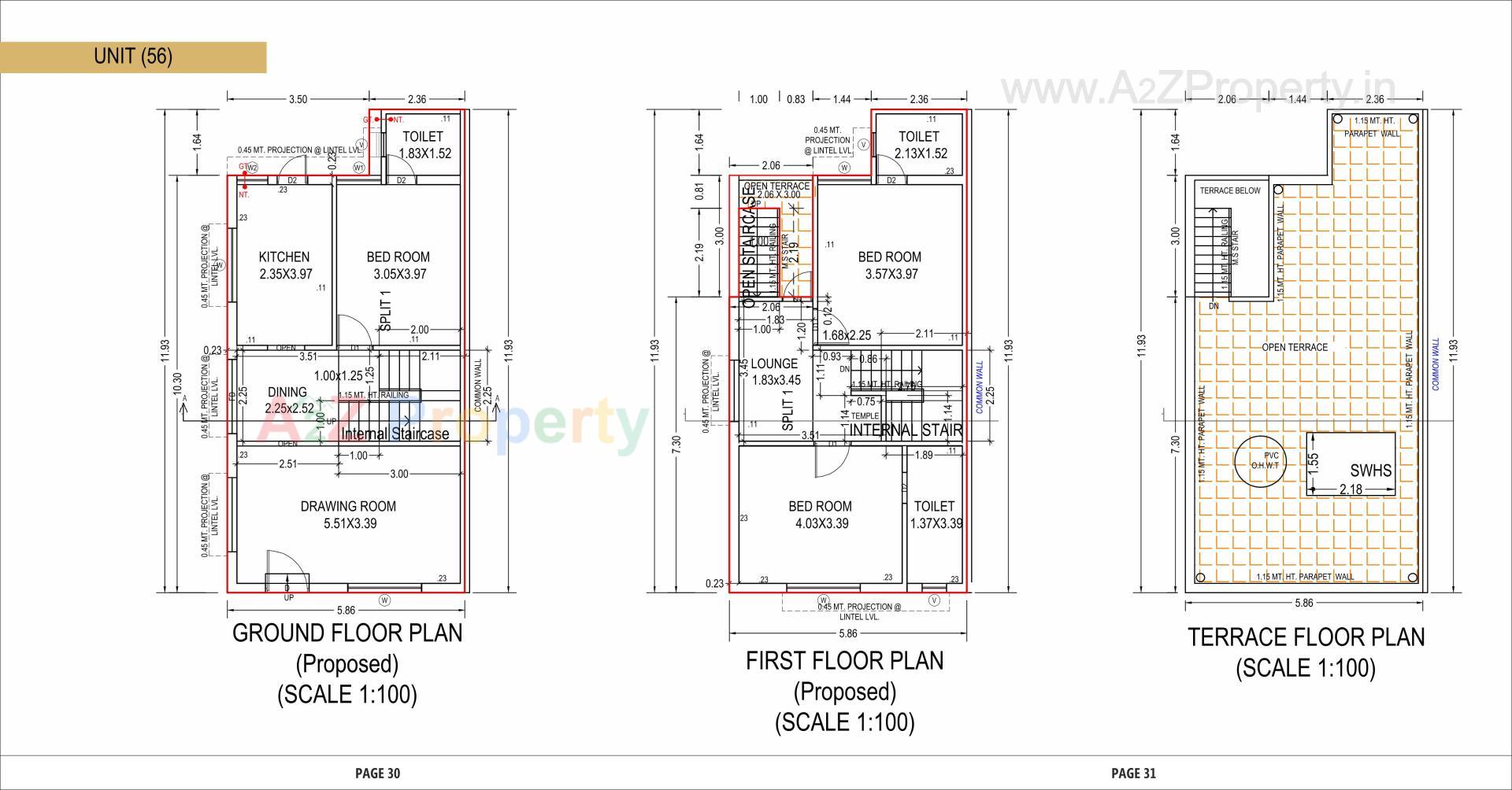 Layout of real estate project Aroma located at Vinzol, Ahmedabad, Gujarat