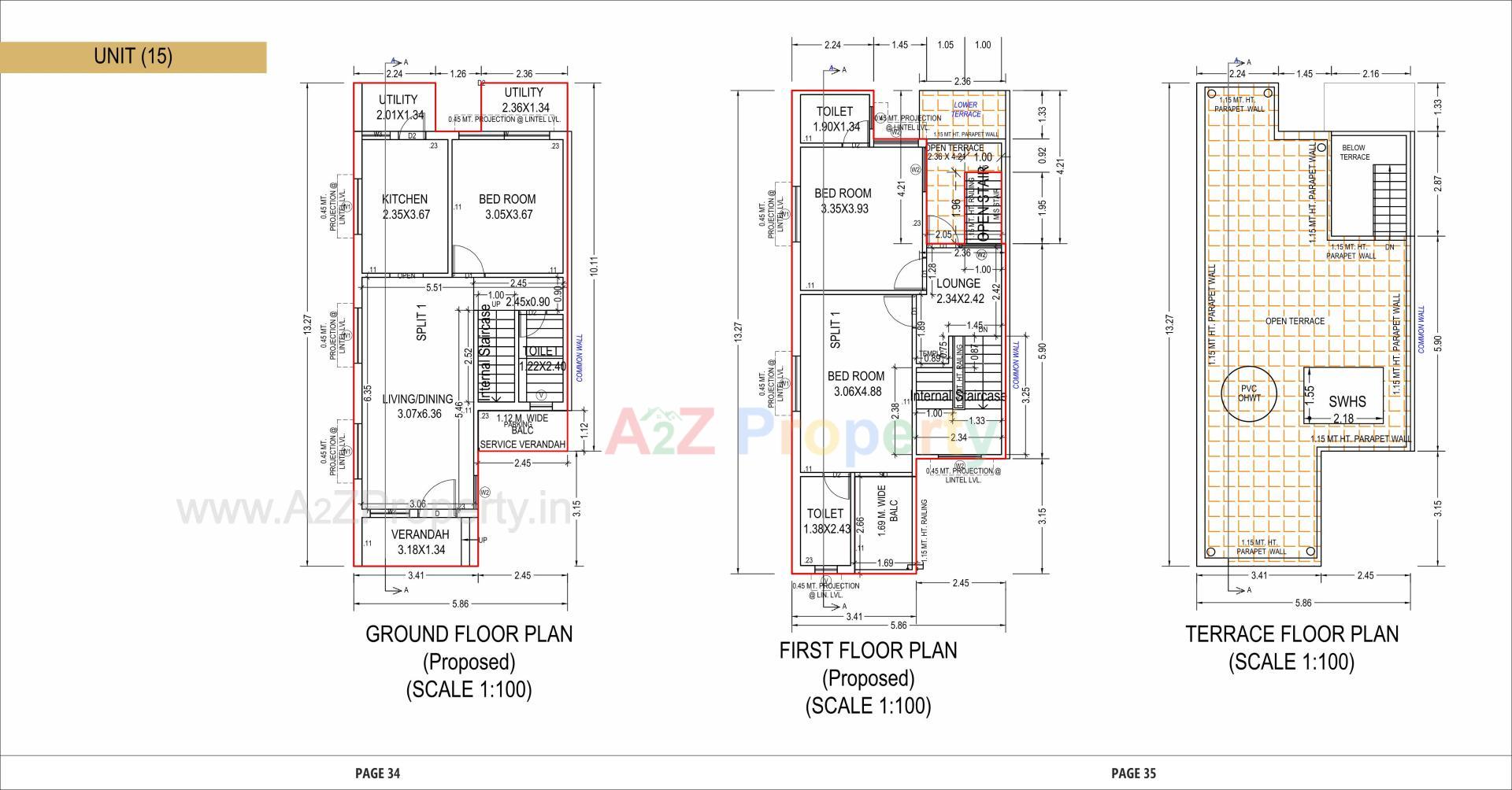 Layout of real estate project Aroma located at Vinzol, Ahmedabad, Gujarat