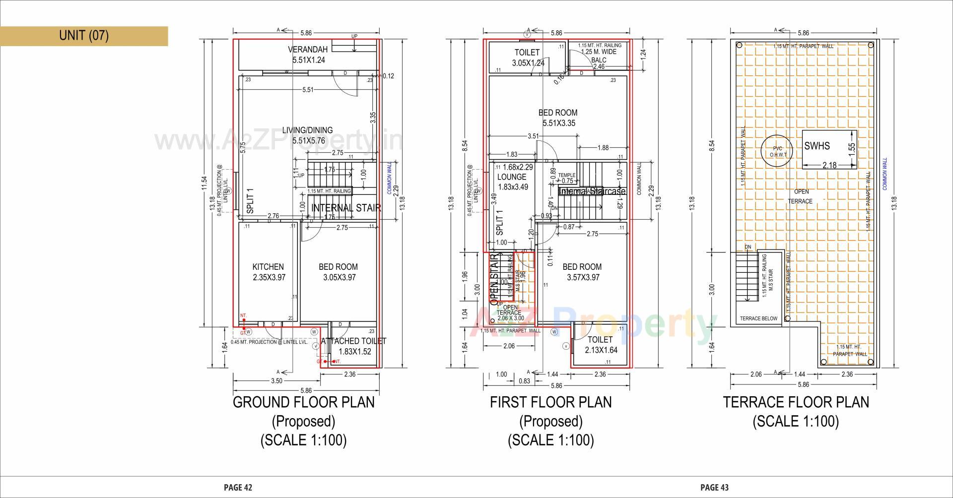 Layout of real estate project Aroma located at Vinzol, Ahmedabad, Gujarat