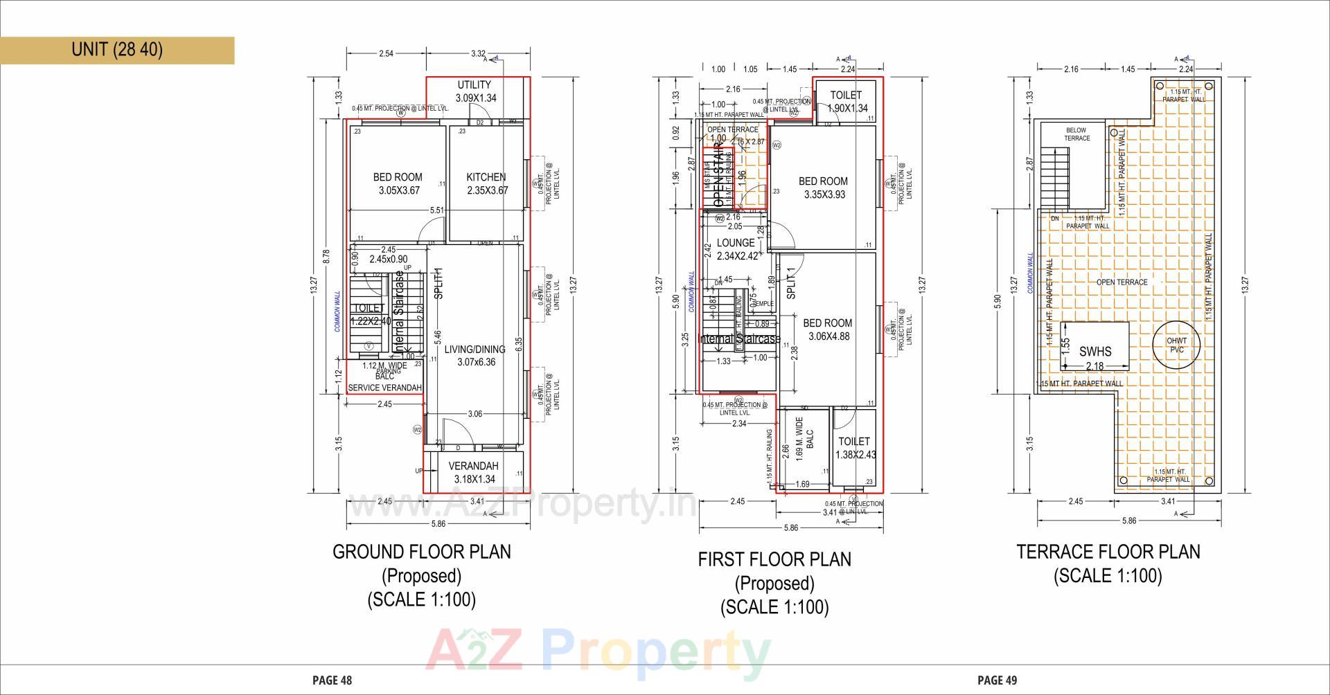 Layout of real estate project Aroma located at Vinzol, Ahmedabad, Gujarat