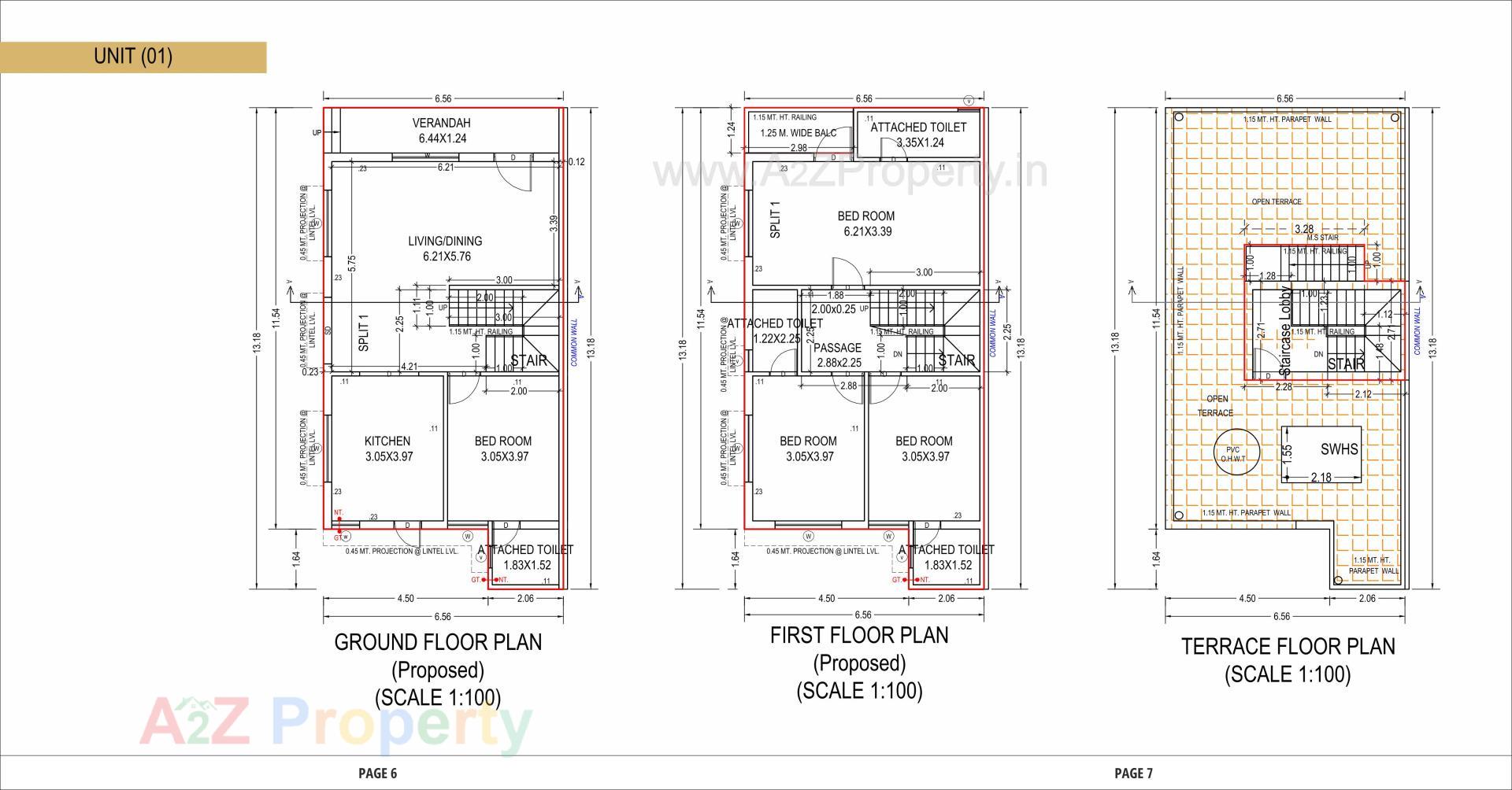 Layout of real estate project Aroma located at Vinzol, Ahmedabad, Gujarat