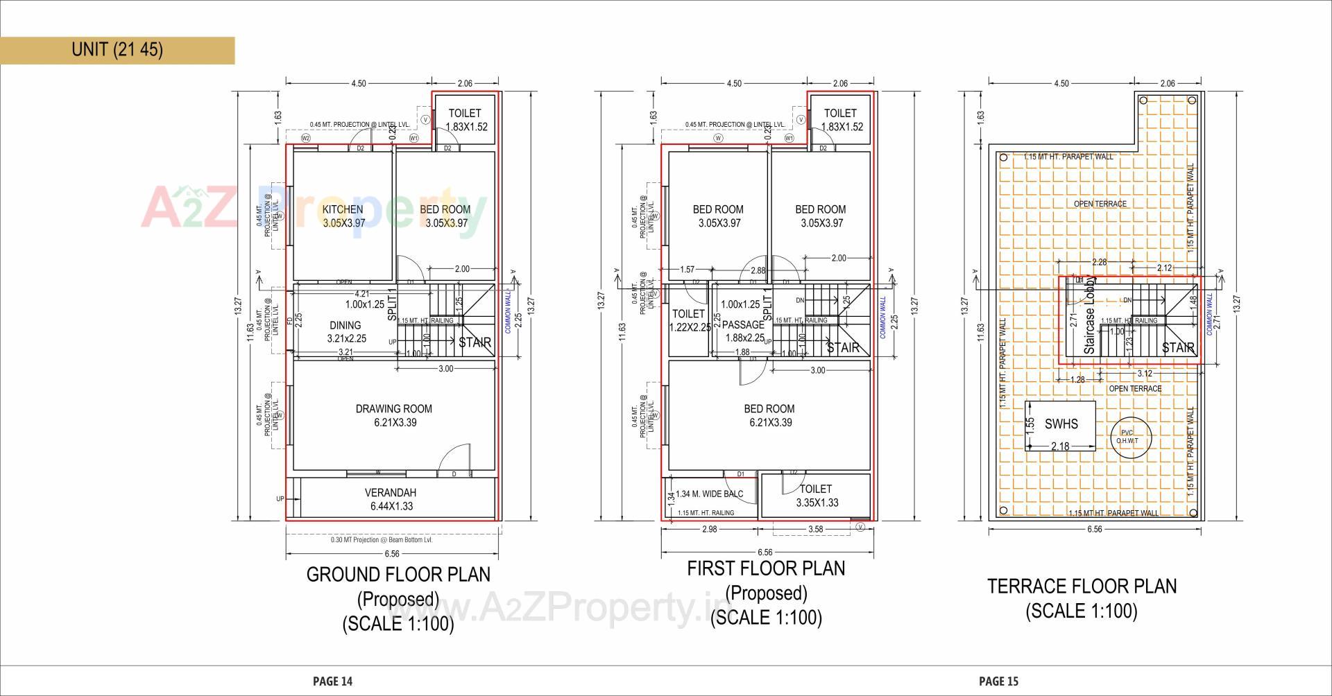 Layout of real estate project Aroma located at Vinzol, Ahmedabad, Gujarat