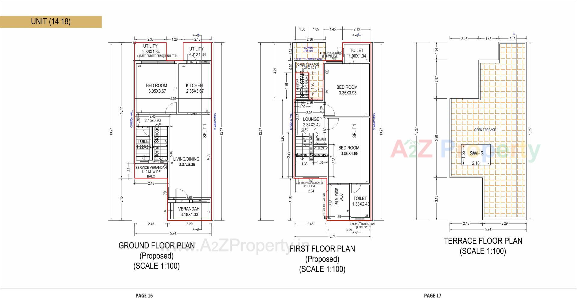 Layout of real estate project Aroma located at Vinzol, Ahmedabad, Gujarat