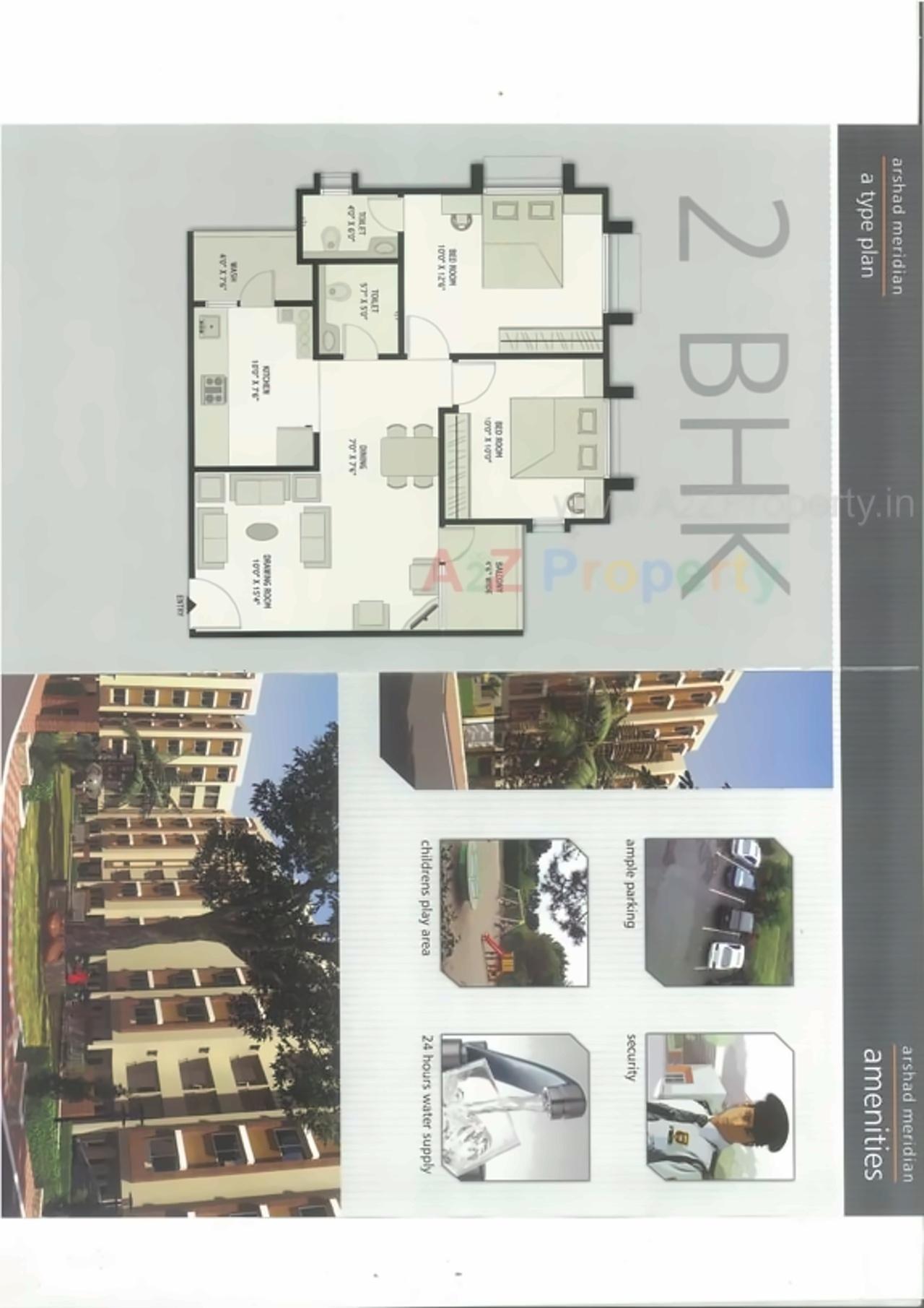 Layout of real estate project Arshad Meridian located at Okaf, Ahmedabad, Gujarat