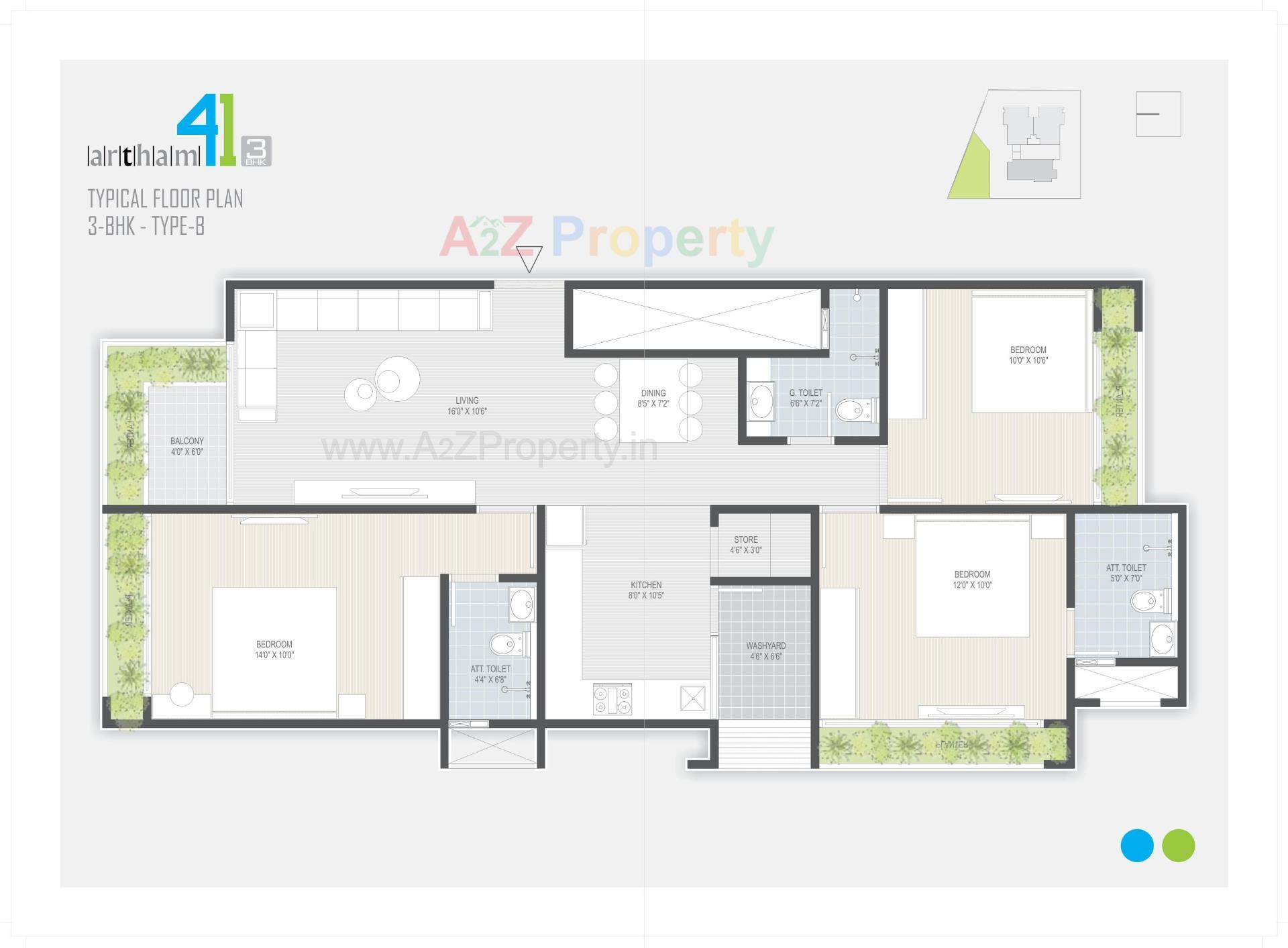 Layout of real estate project Artham located at Chandkheda, Ahmedabad, Gujarat