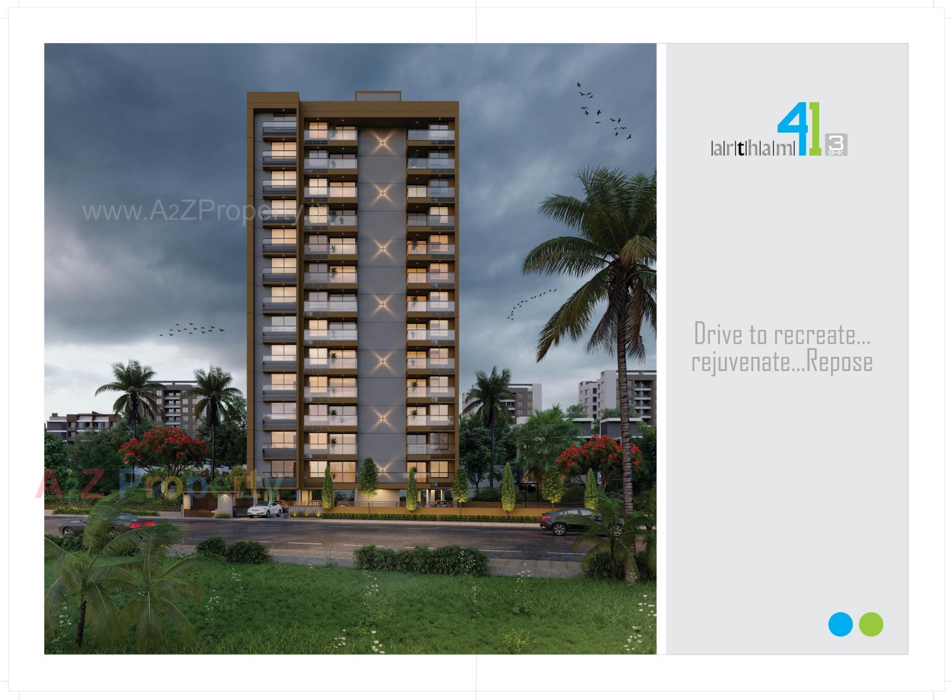 3D Elevation of real estate project Artham located at Chandkheda, Ahmedabad, Gujarat