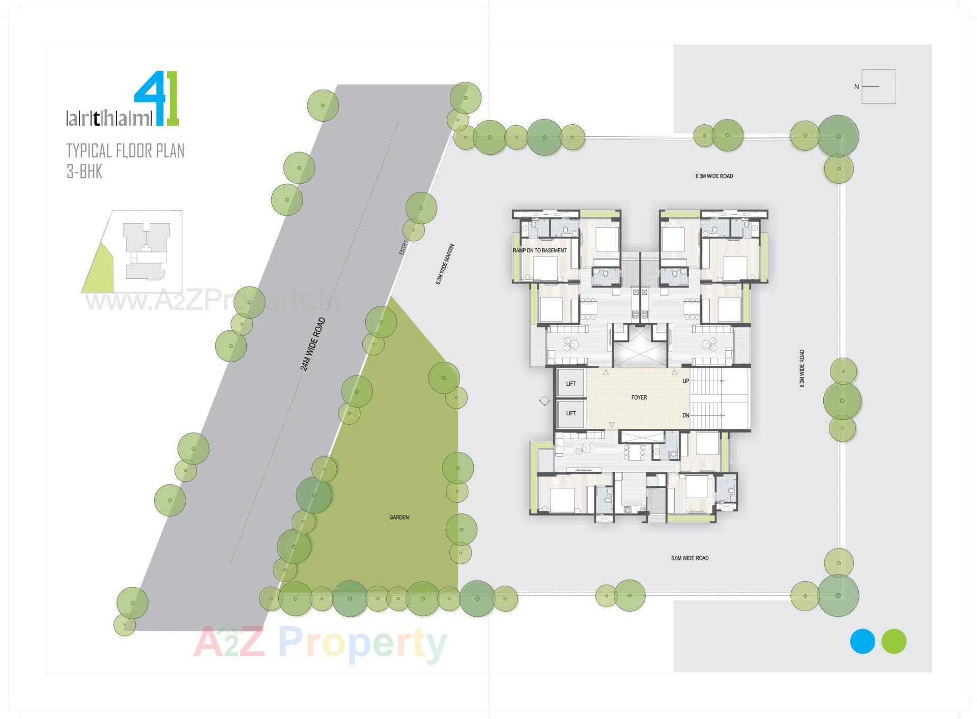 Layout of real estate project Artham located at Chandkheda, Ahmedabad, Gujarat