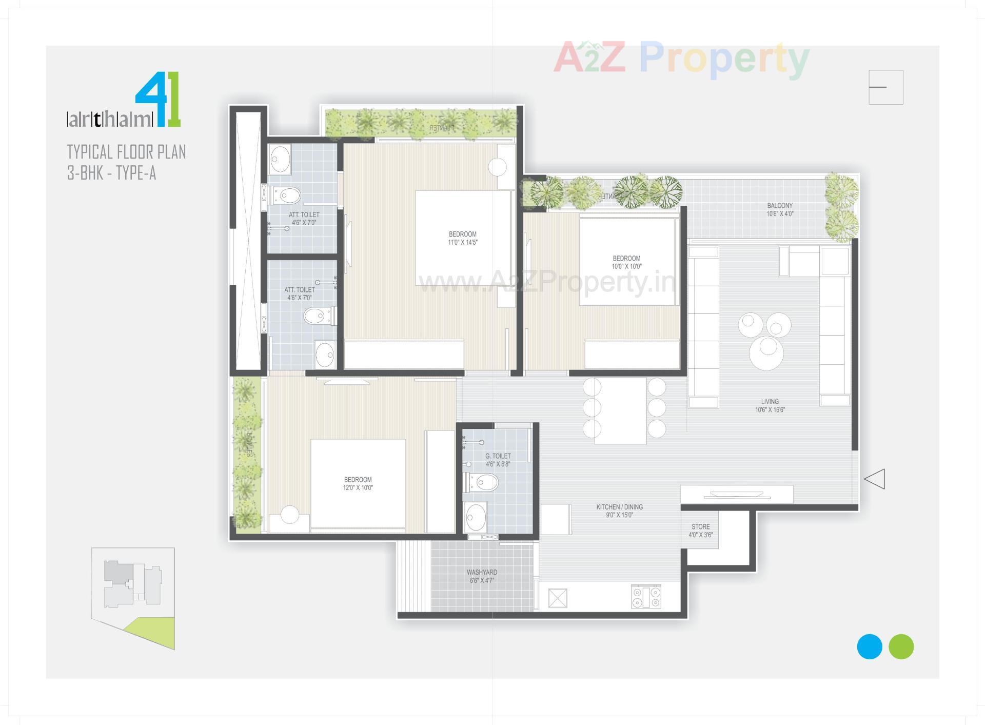 Layout of real estate project Artham located at Chandkheda, Ahmedabad, Gujarat