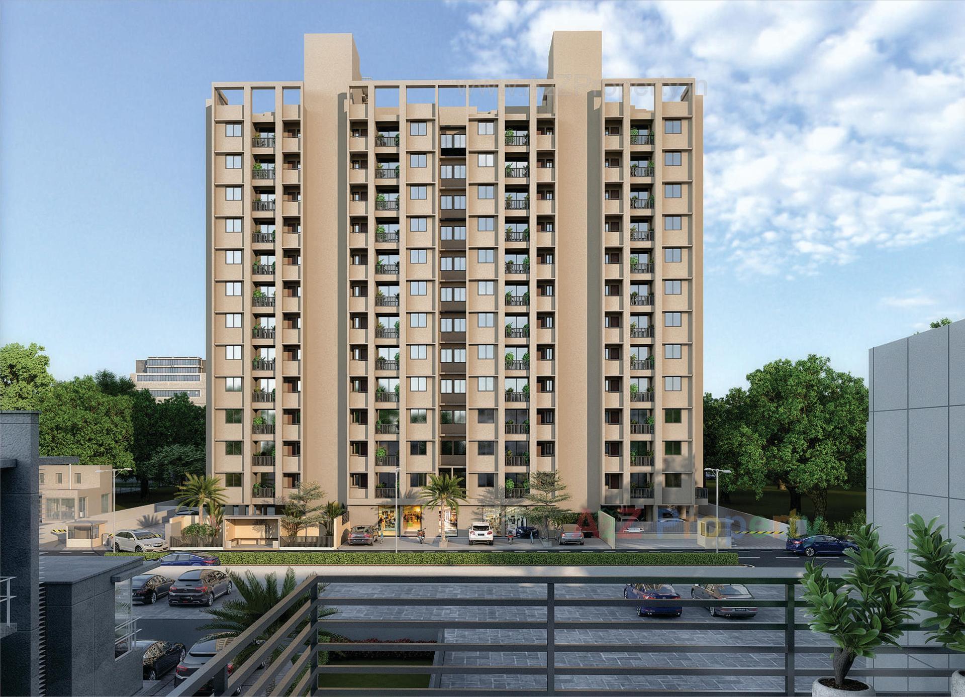 3D Elevation of real estate project Artharva Landmark located at Ahmedabad, Ahmedabad, Gujarat