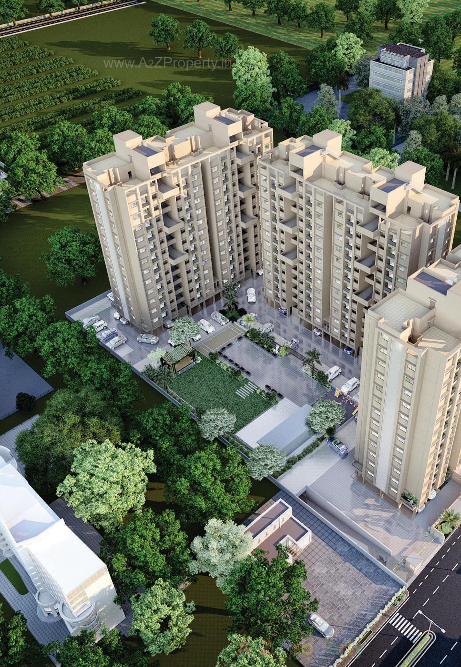 3D Elevation of real estate project Artharva Landmark located at Ahmedabad, Ahmedabad, Gujarat