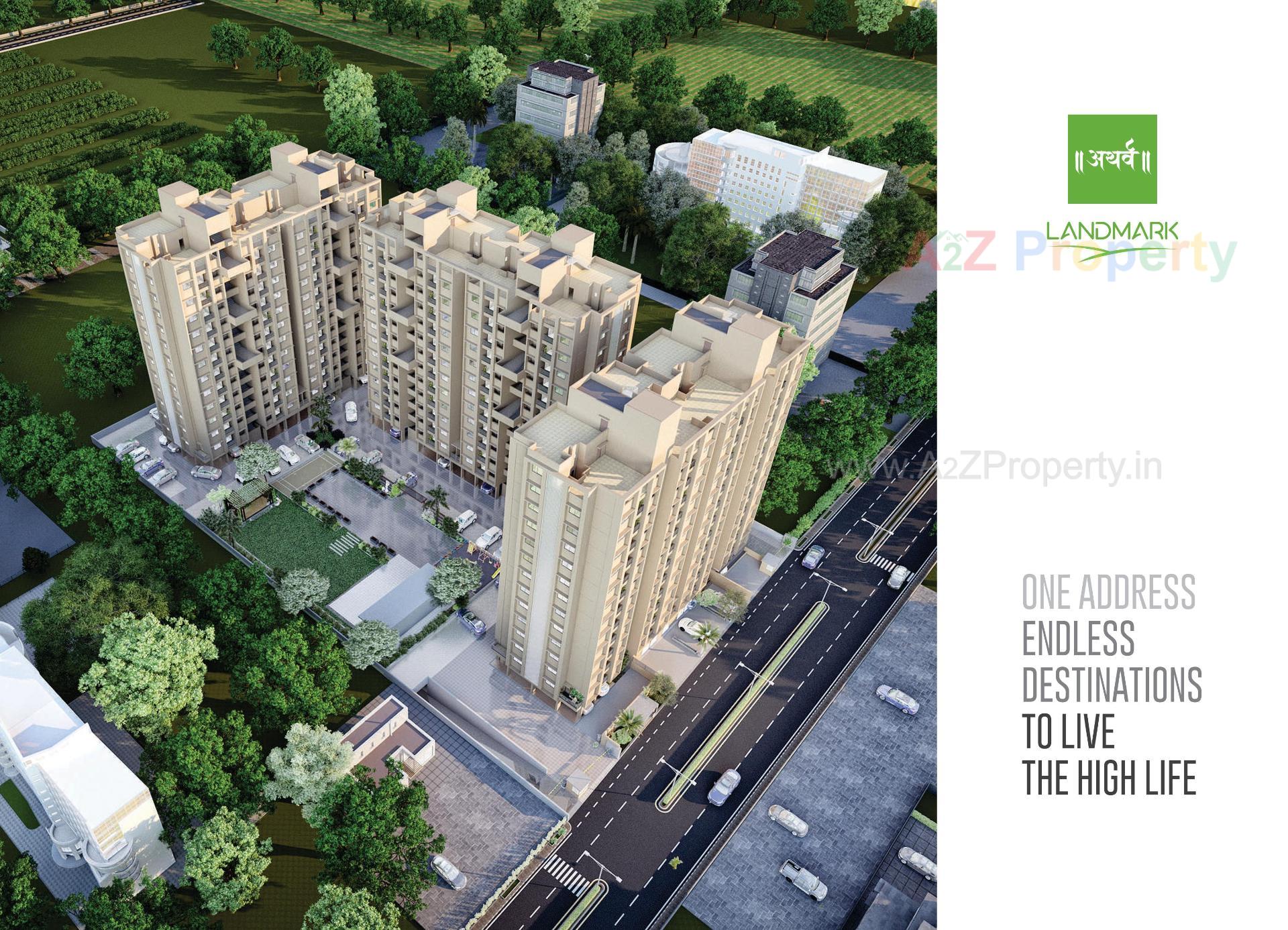3D Elevation of real estate project Artharva Landmark located at Ahmedabad, Ahmedabad, Gujarat
