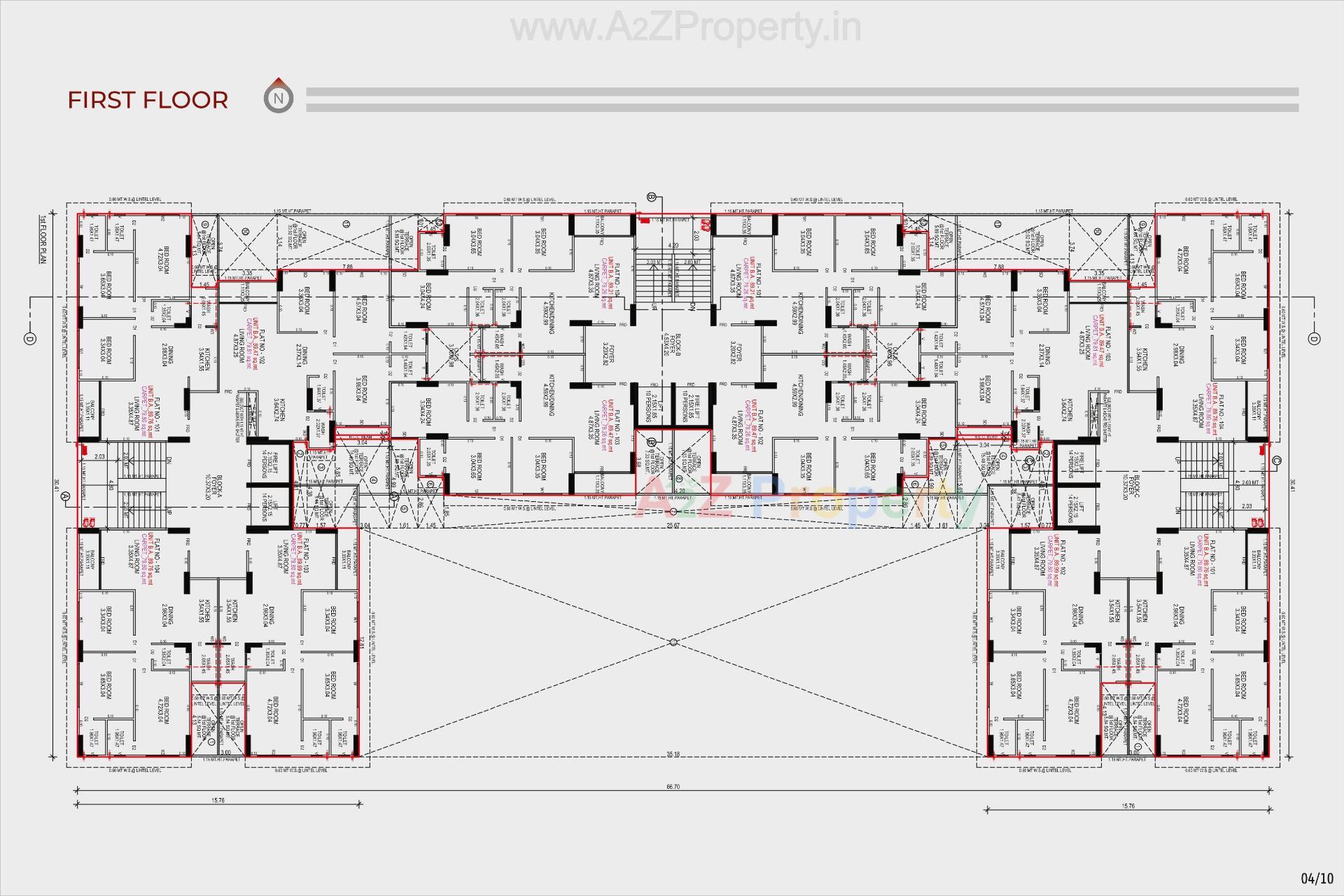 Layout of real estate project Artiz Arcelia located at Shilaj, Ahmedabad, Gujarat