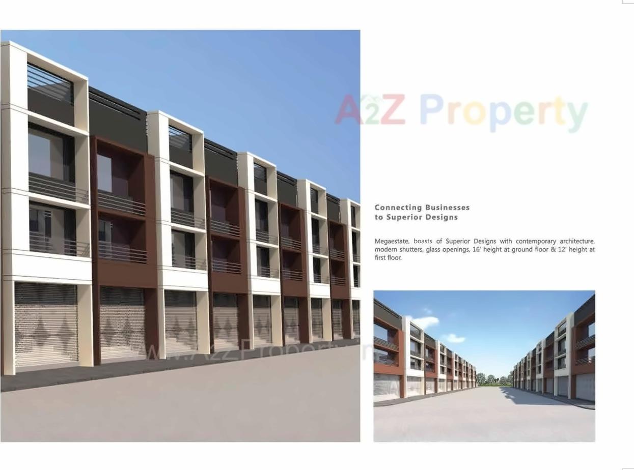 3D Elevation of real estate project Arvind Megaestate located at City, Ahmedabad, Gujarat