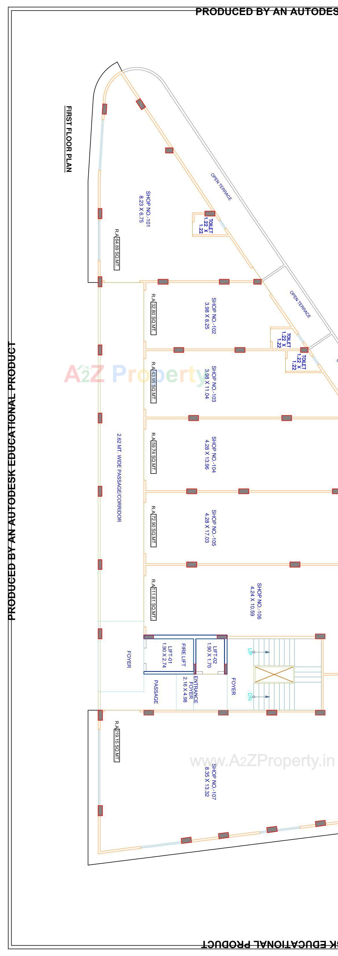 Layout of real estate project Aryaa Business Center located at Dariyapur, Ahmedabad, Gujarat