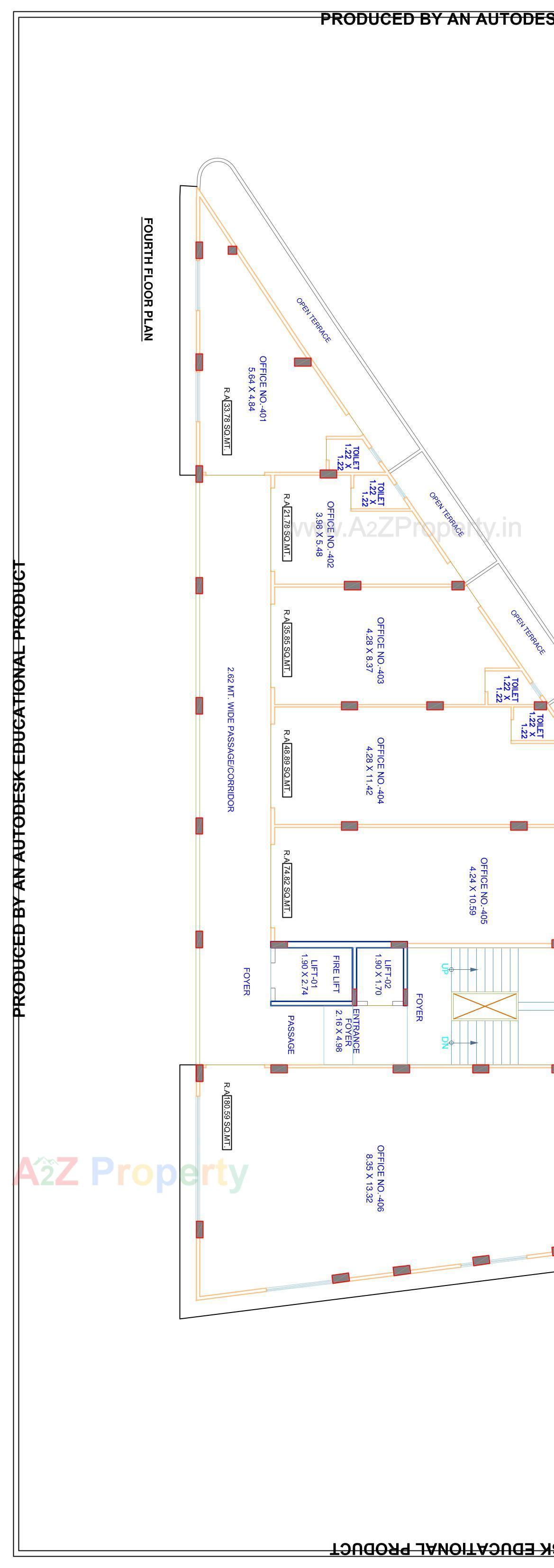 Layout of real estate project Aryaa Business Center located at Dariyapur, Ahmedabad, Gujarat